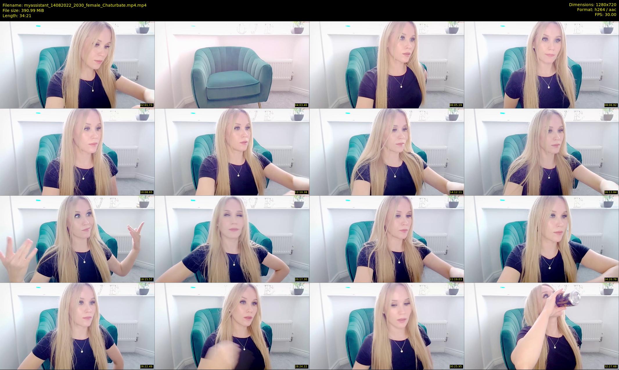 myassistant — 35 minute Chaturbate female cam show recording, 720p, Aug 14, 2022