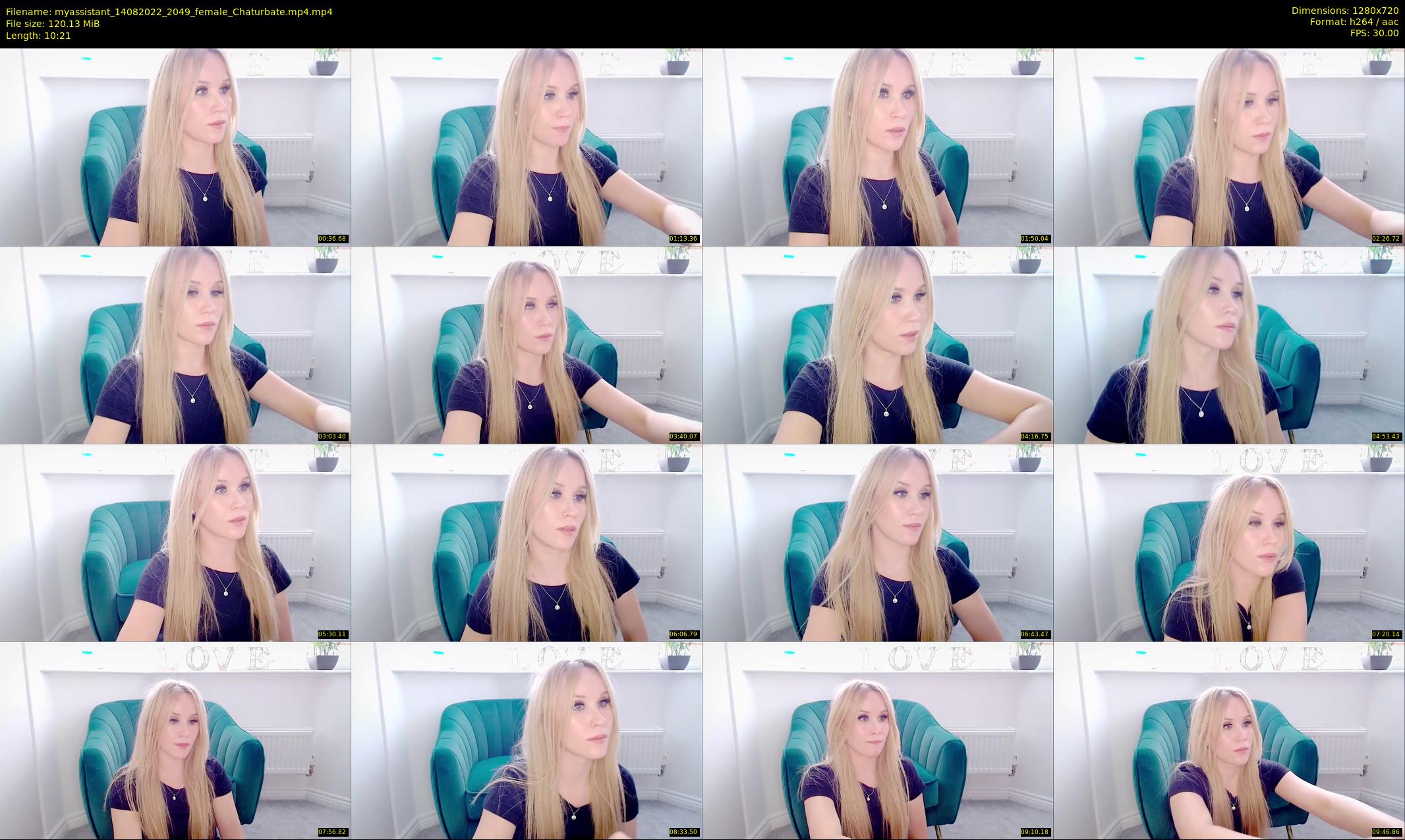 myassistant — 11 minute Chaturbate female cam show recording, 720p, Aug 14, 2022