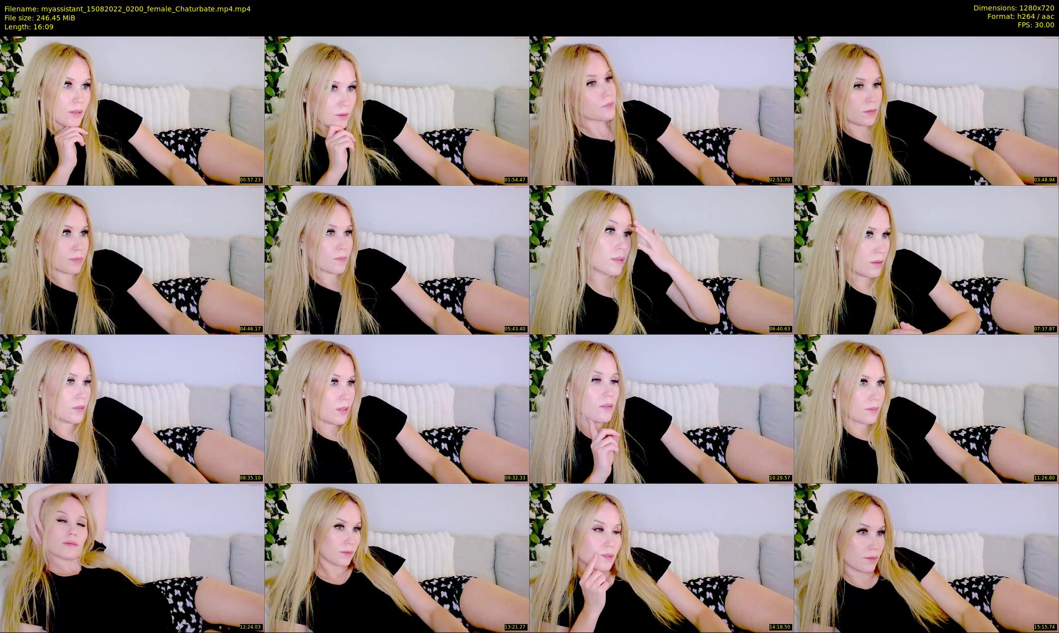 myassistant — 17 minute Chaturbate female cam show recording, 720p, Aug 15, 2022