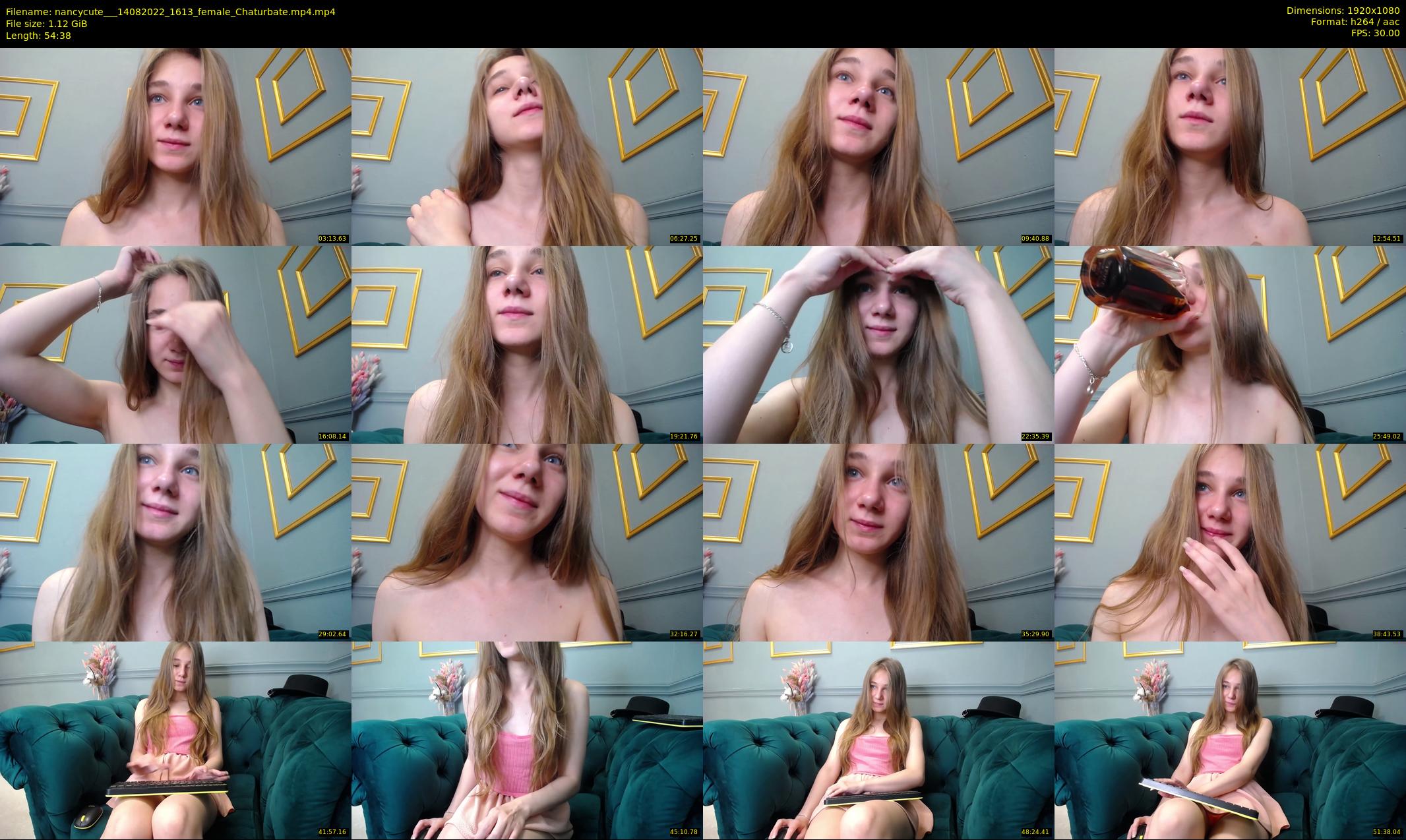 nancycute__ — 55 minute Chaturbate female cam show recording, 1080p, Aug 14, 2022