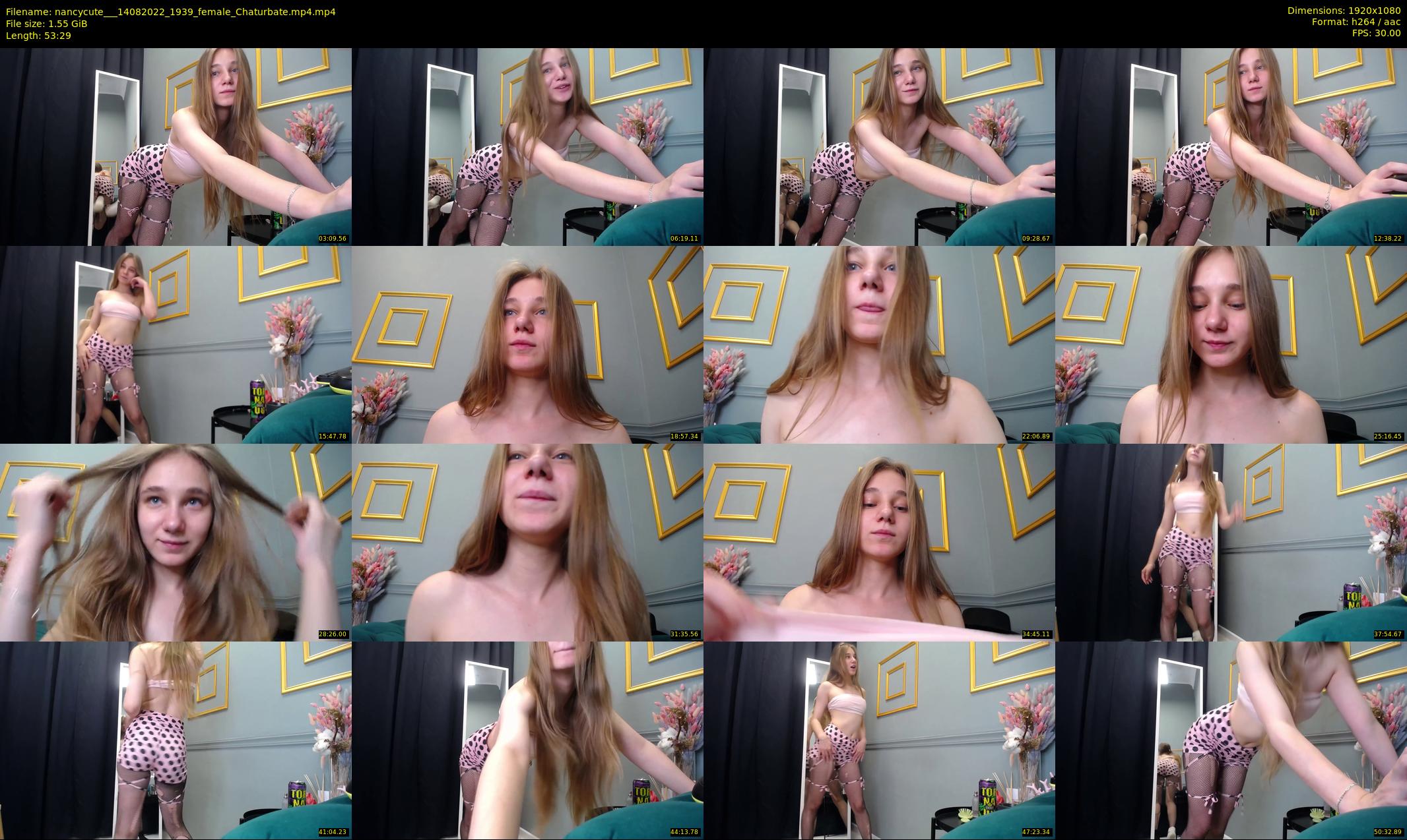 nancycute__ — 54 minute Chaturbate female cam show recording, 1080p, Aug 14, 2022