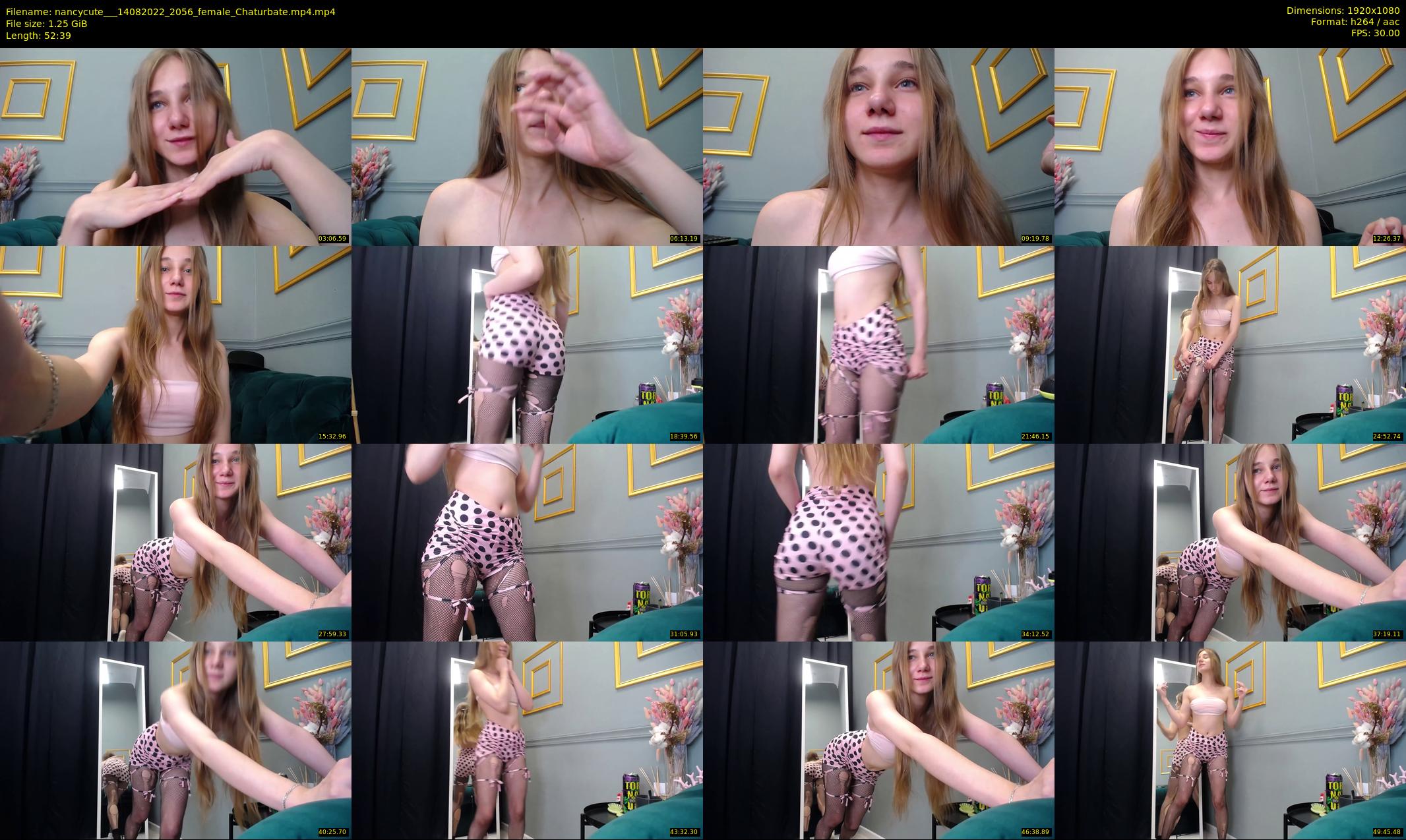 nancycute__ — 53 minute Chaturbate female cam show recording, 1080p, Aug 14, 2022