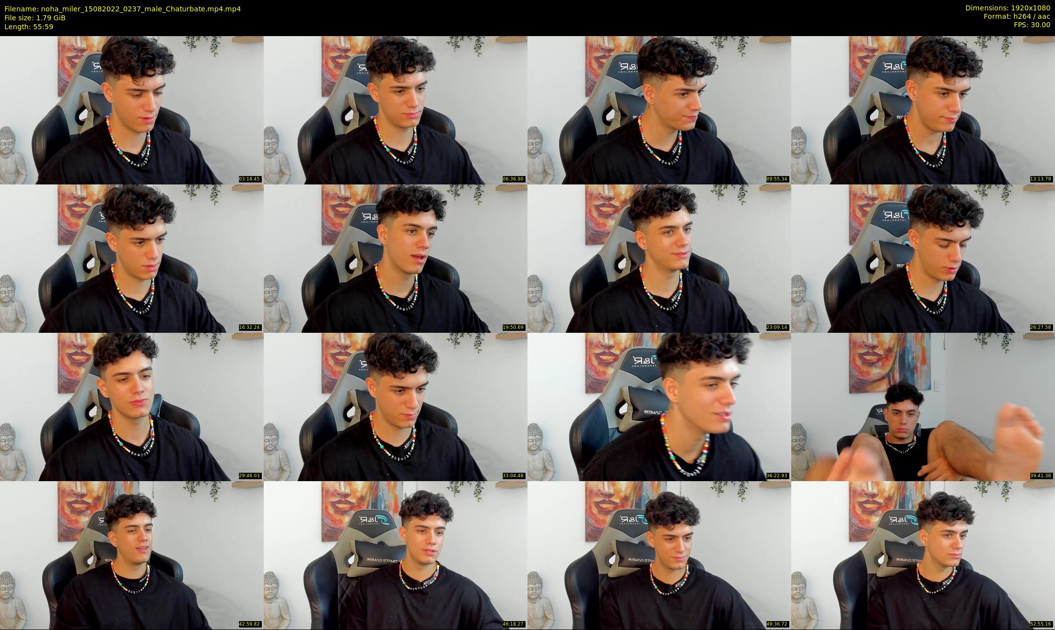 noha_miler — 56 minute Chaturbate male cam show recording, 1080p, Aug 15, 2022