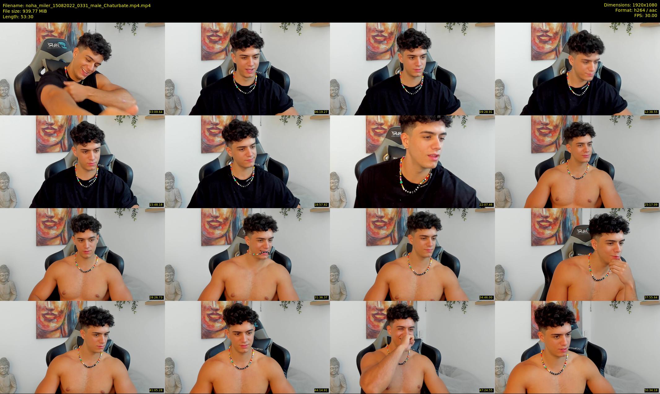 noha_miler — 54 minute Chaturbate male cam show recording, 1080p, Aug 15, 2022