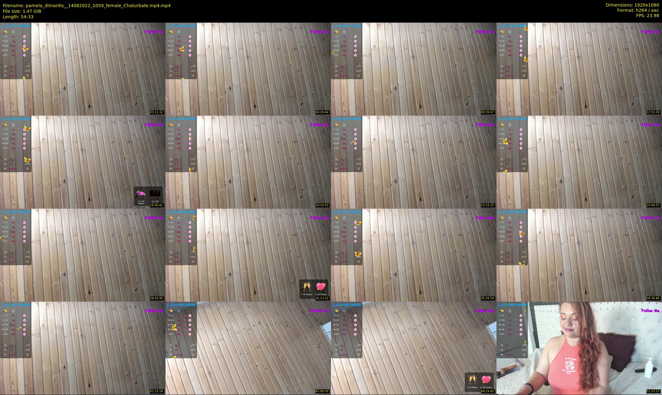 pamela_dimantis_ — 55 minute Chaturbate female cam show recording, 1080p, Aug 14, 2022