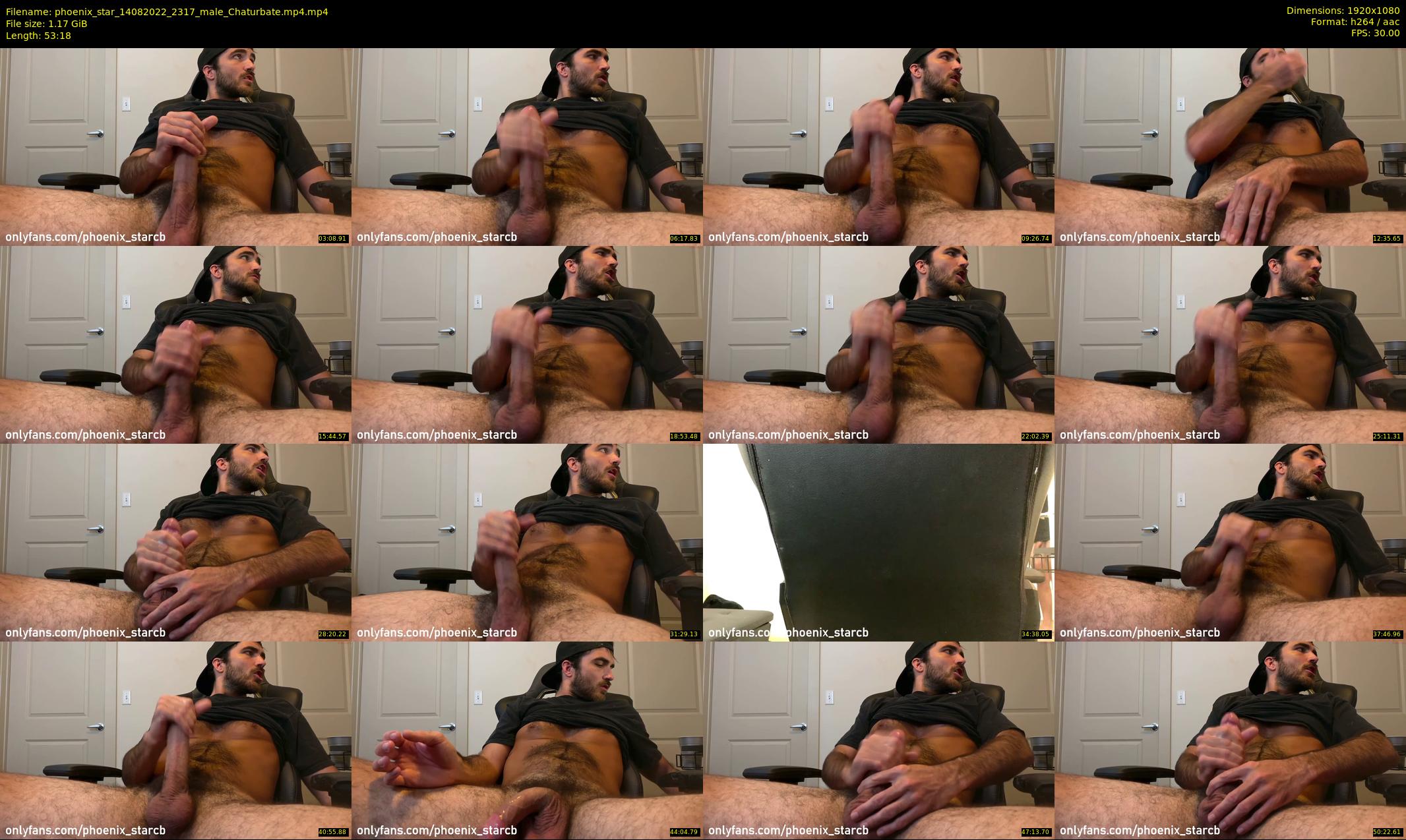 phoenix_star — 54 minute Chaturbate male cam show recording, 1080p, Aug 14, 2022