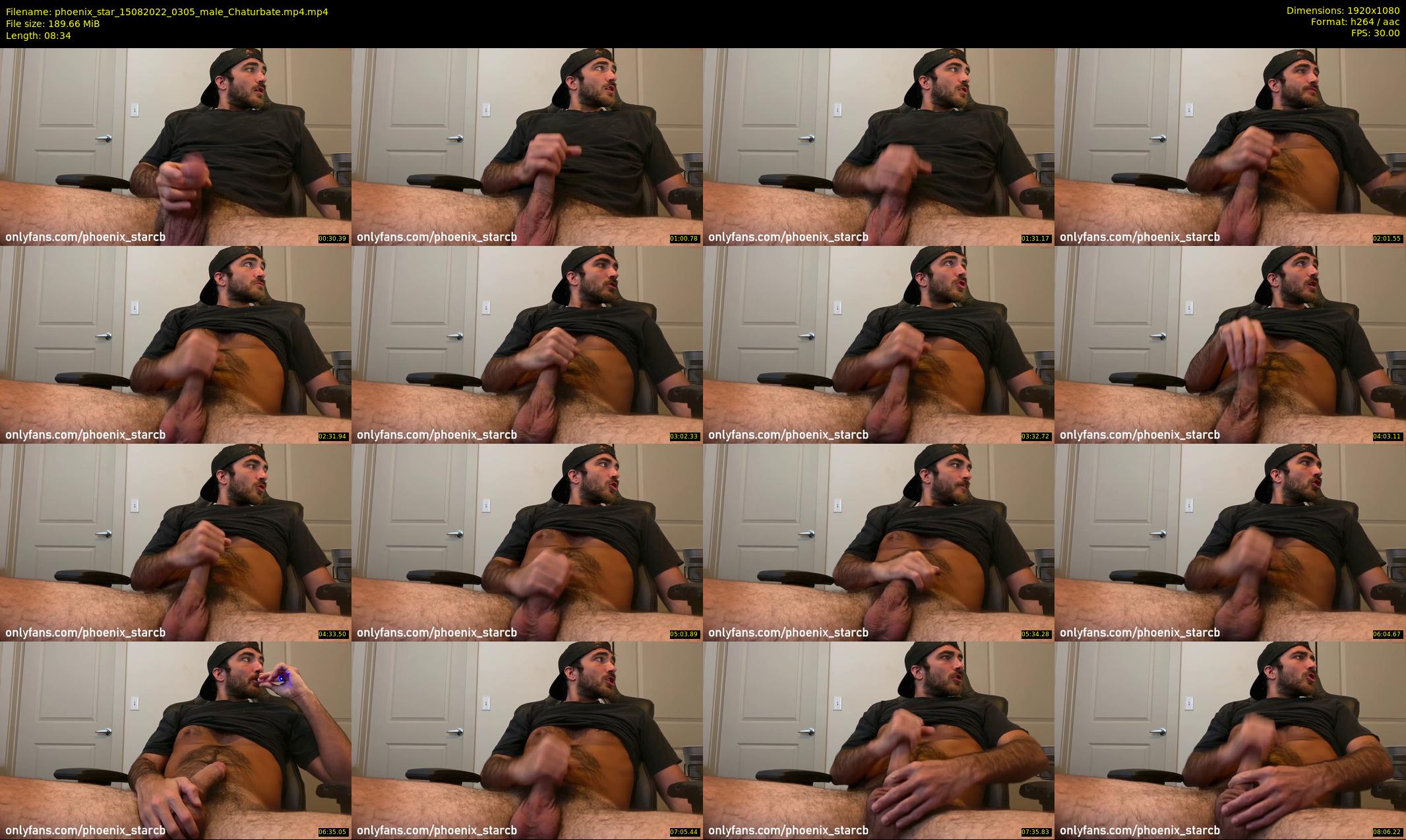 phoenix_star — 9 minute Chaturbate male cam show recording, 1080p, Aug 15, 2022