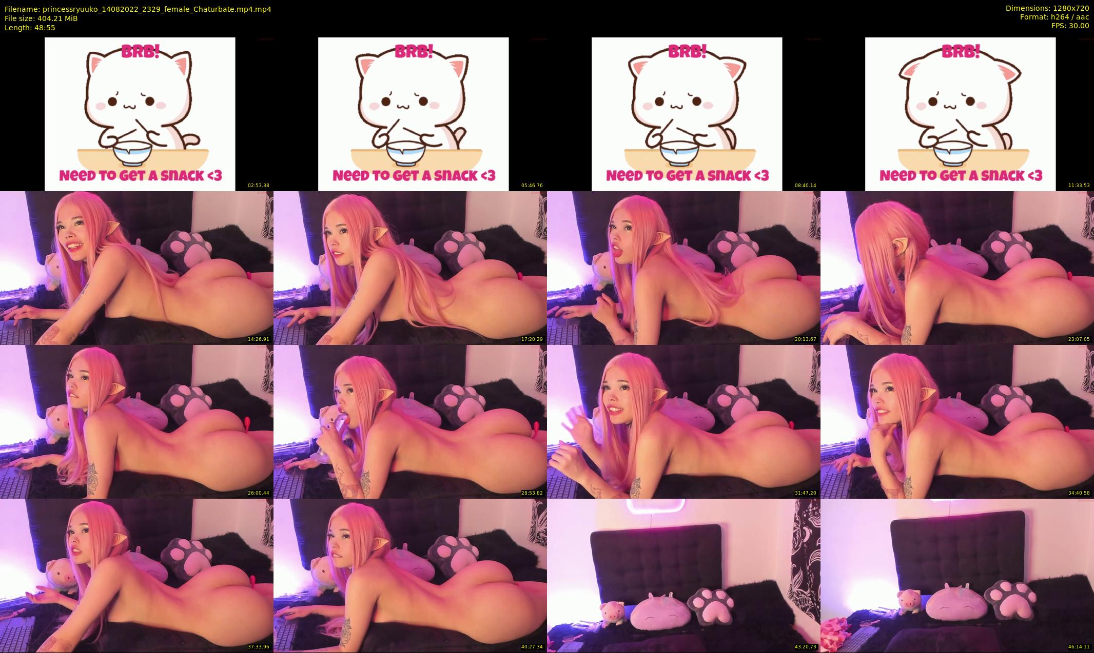 princessryuuko — 49 minute Chaturbate female cam show recording, 720p, Aug 14, 2022