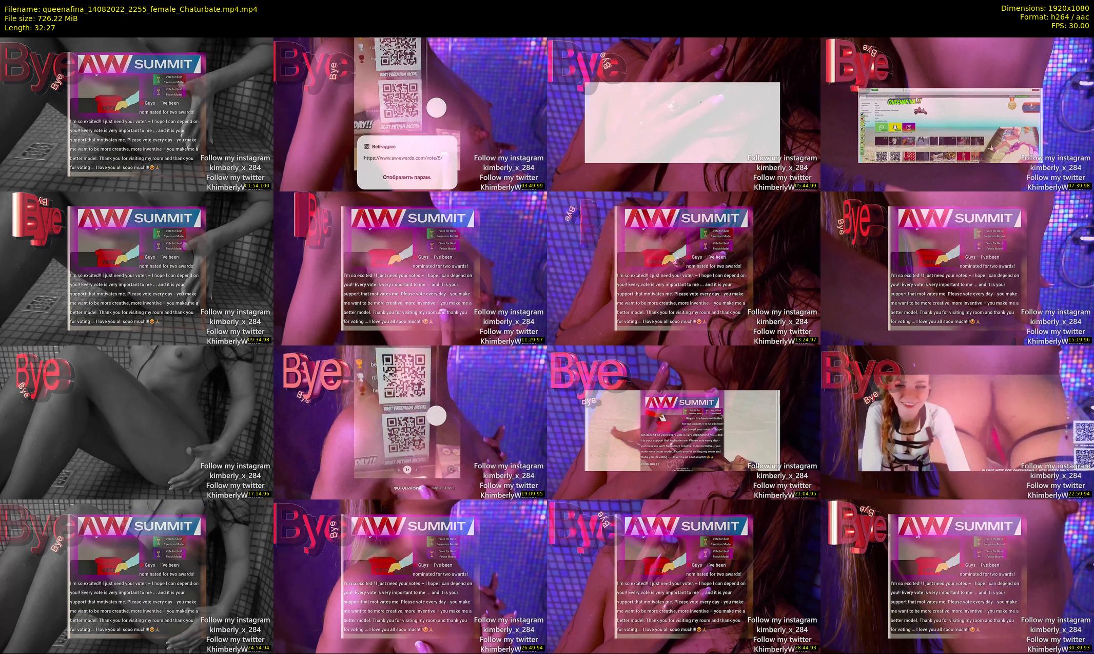 queenafina — 33 minute Chaturbate female cam show recording, 1080p, Aug 14, 2022