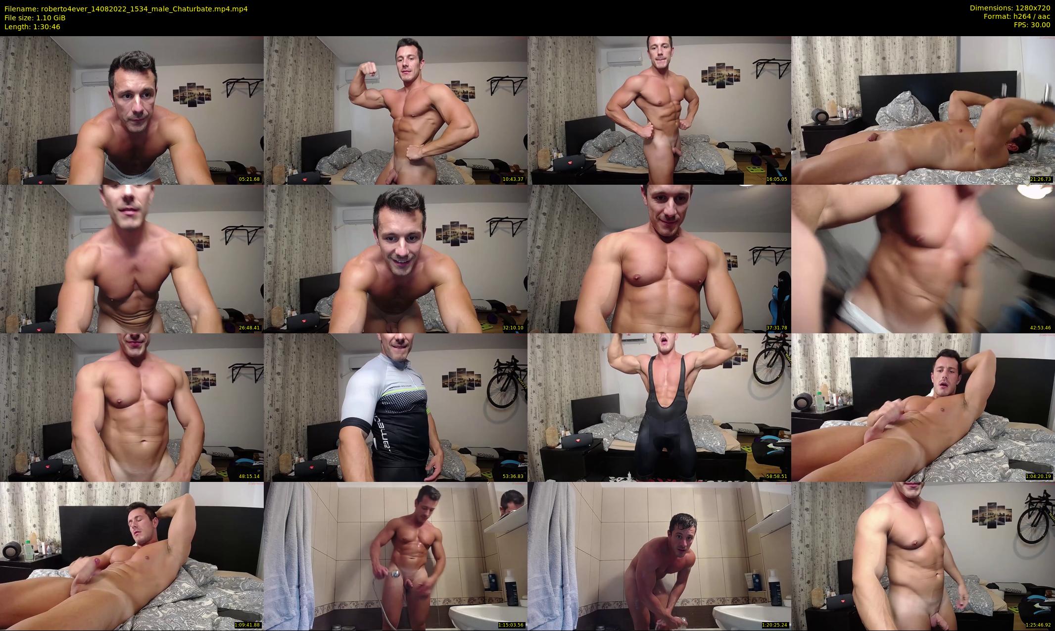 roberto4ever — 91 minute Chaturbate male cam show recording, 720p, Aug 14, 2022