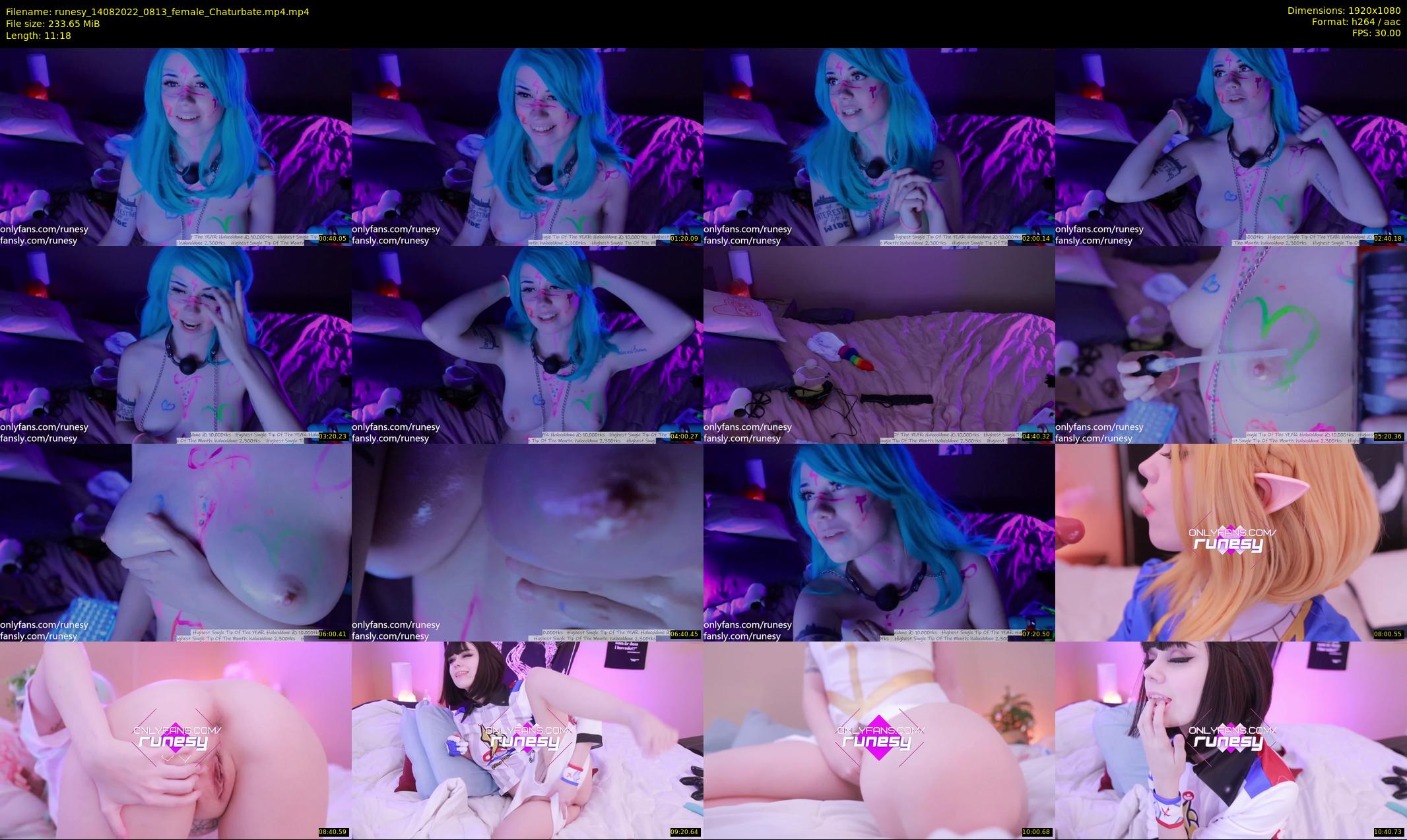 runesy — 12 minute Chaturbate female cam show recording, 1080p, Aug 14, 2022