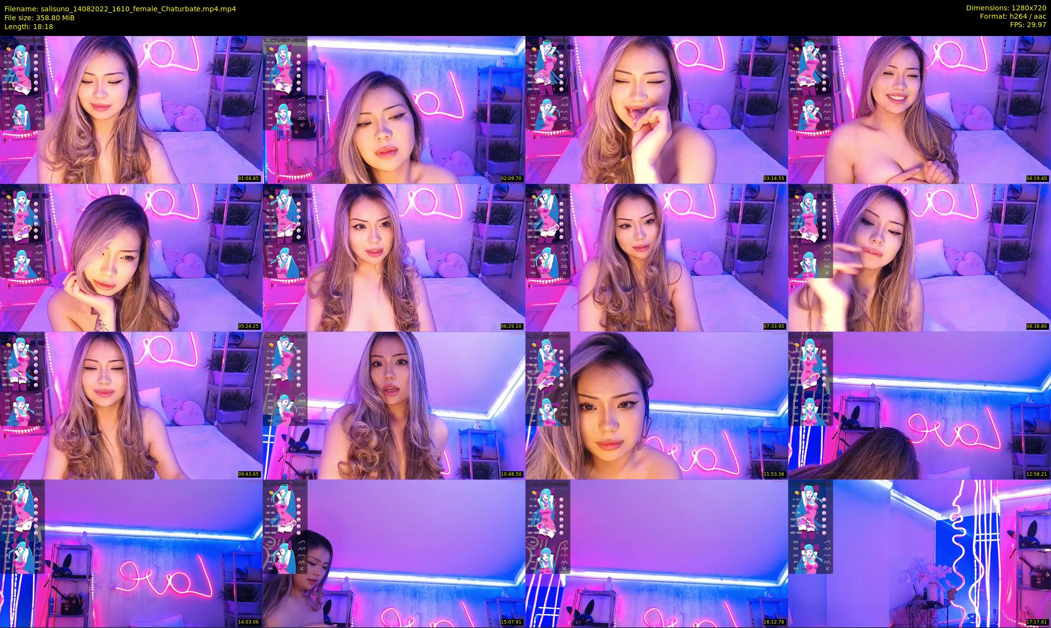 salisuno — 19 minute Chaturbate female cam show recording, 720p, Aug 14, 2022