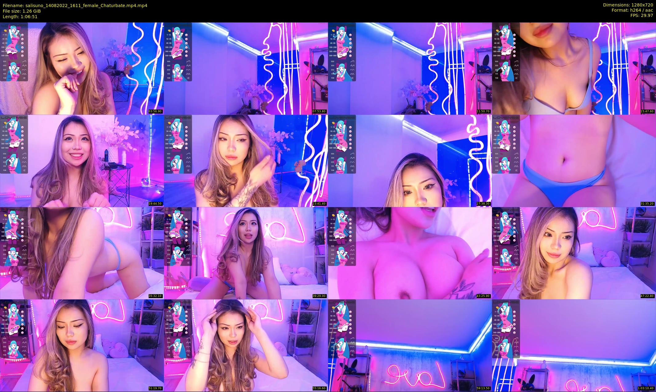 salisuno — 67 minute Chaturbate female cam show recording, 720p, Aug 14, 2022