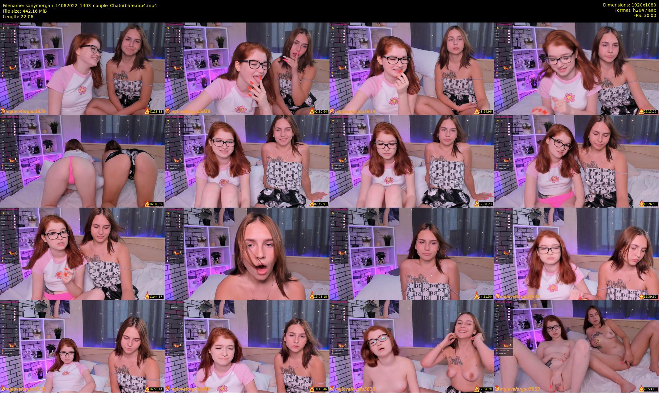 sanymorgan — 23 minute Chaturbate couple cam show recording, 1080p, Aug 14, 2022