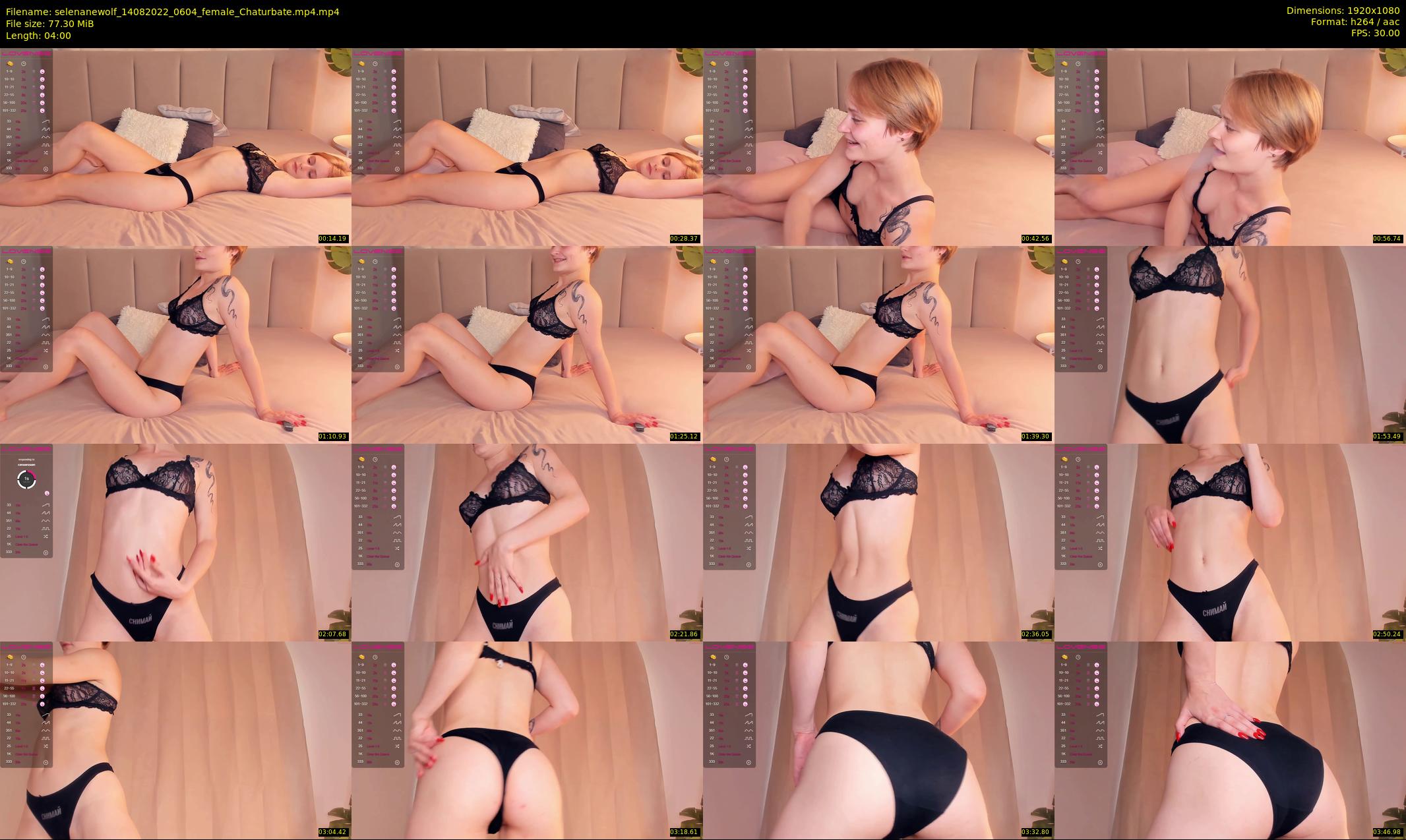 selenanewolf — 4 minute Chaturbate couple cam show recording, 1080p, Aug 14, 2022