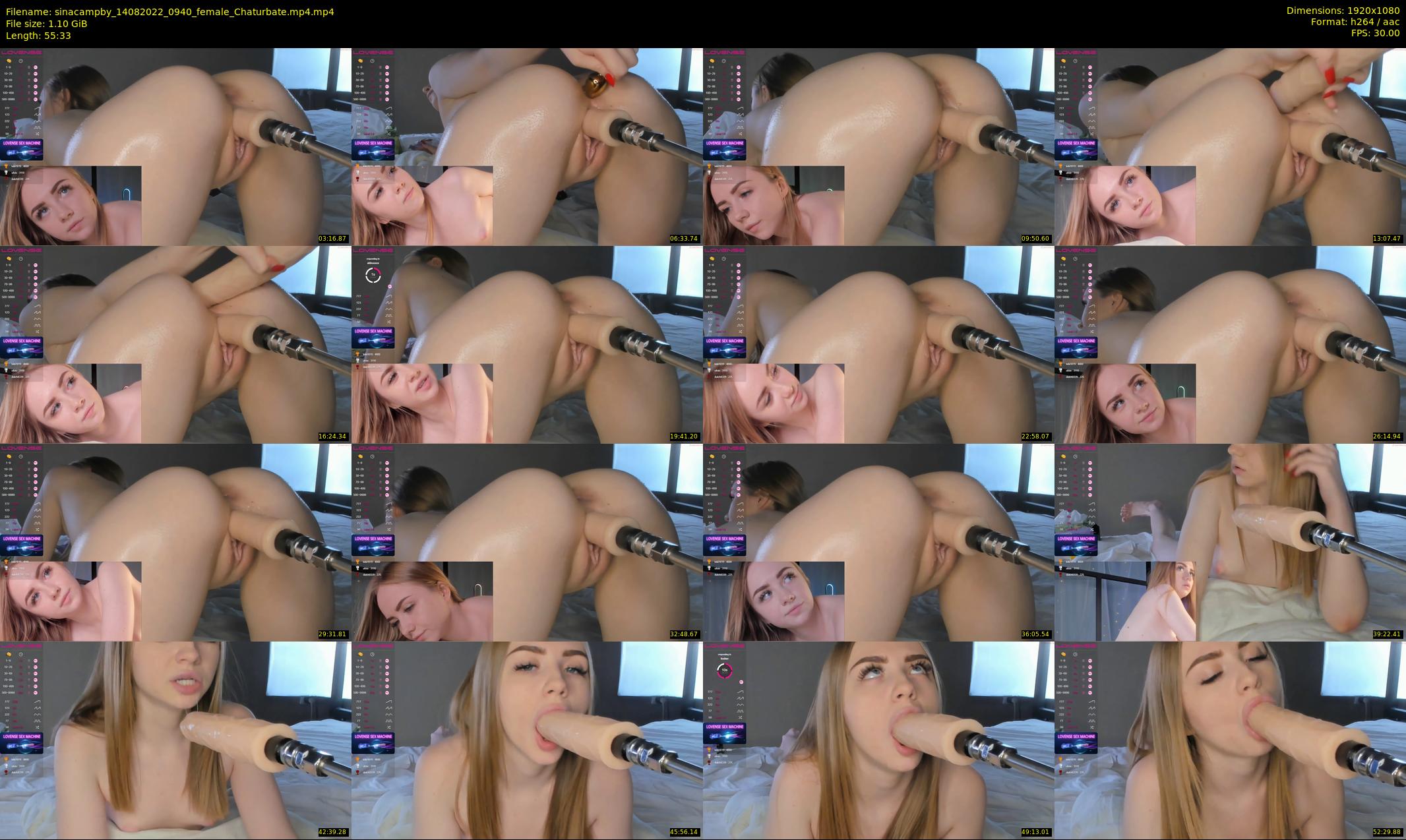 sinacampby — 56 minute Chaturbate couple cam show recording, 1080p, Aug 14, 2022