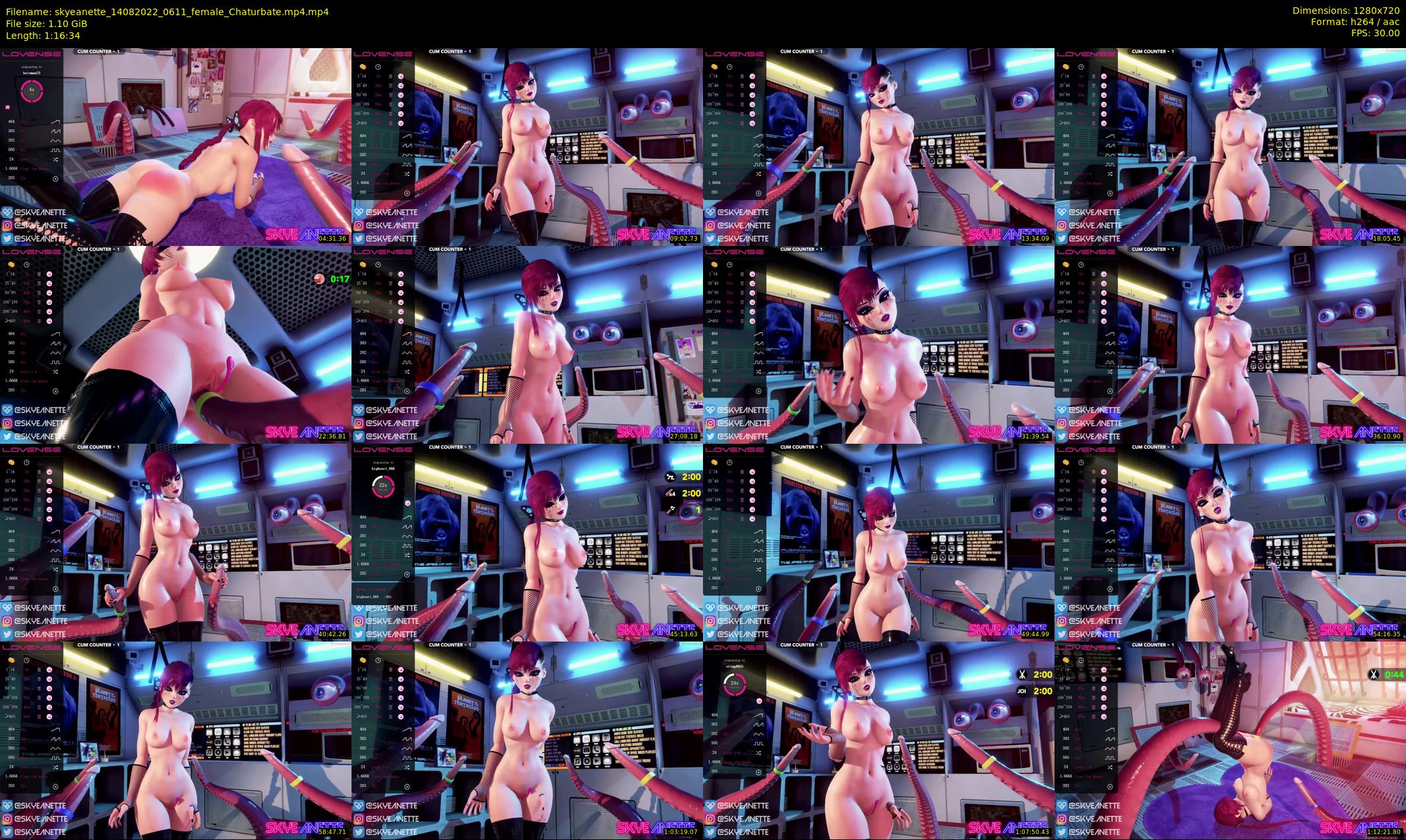 skyeanette — 77 minute Chaturbate female cam show recording, 720p, Aug 14, 2022