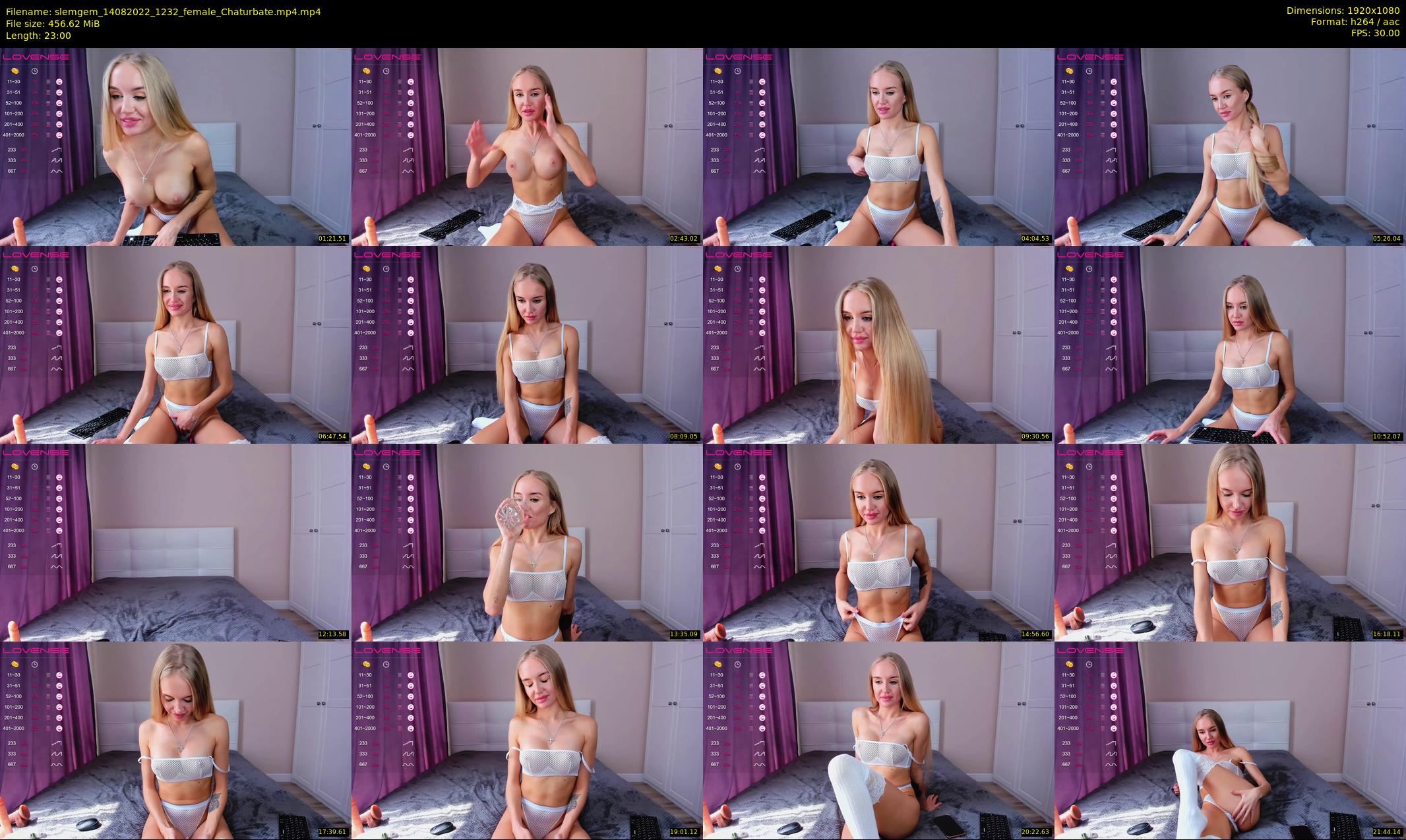 slemgem — 23 minute Chaturbate couple cam show recording, 1080p, Aug 14, 2022