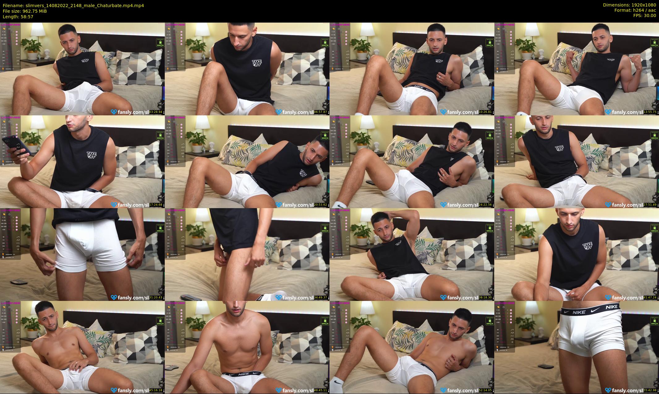 slimvers — 59 minute Chaturbate male cam show recording, 1080p, Aug 14, 2022