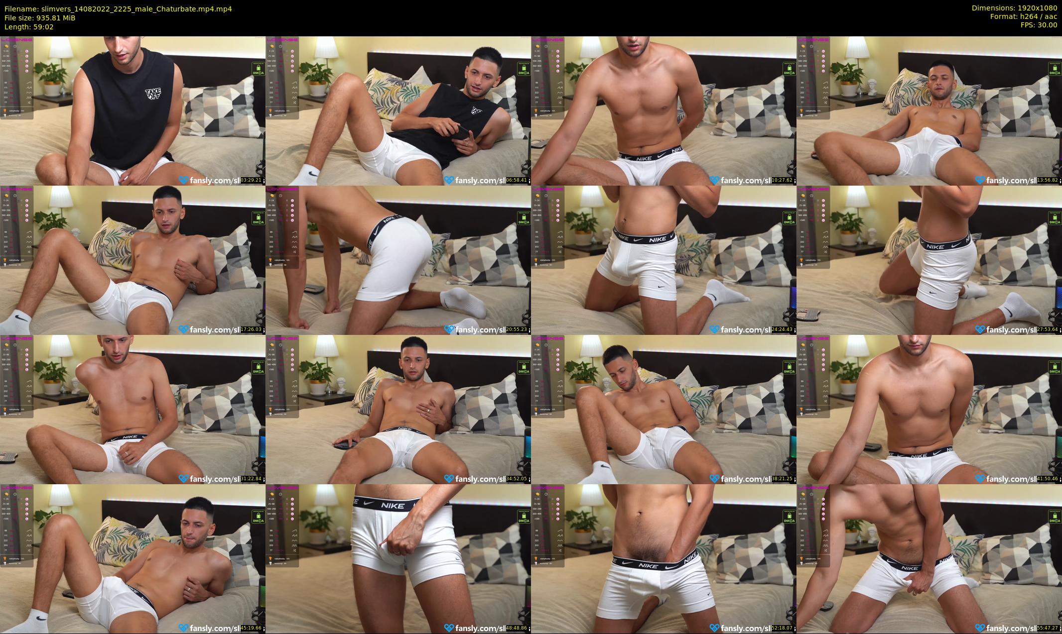 slimvers — 60 minute Chaturbate male cam show recording, 1080p, Aug 14, 2022