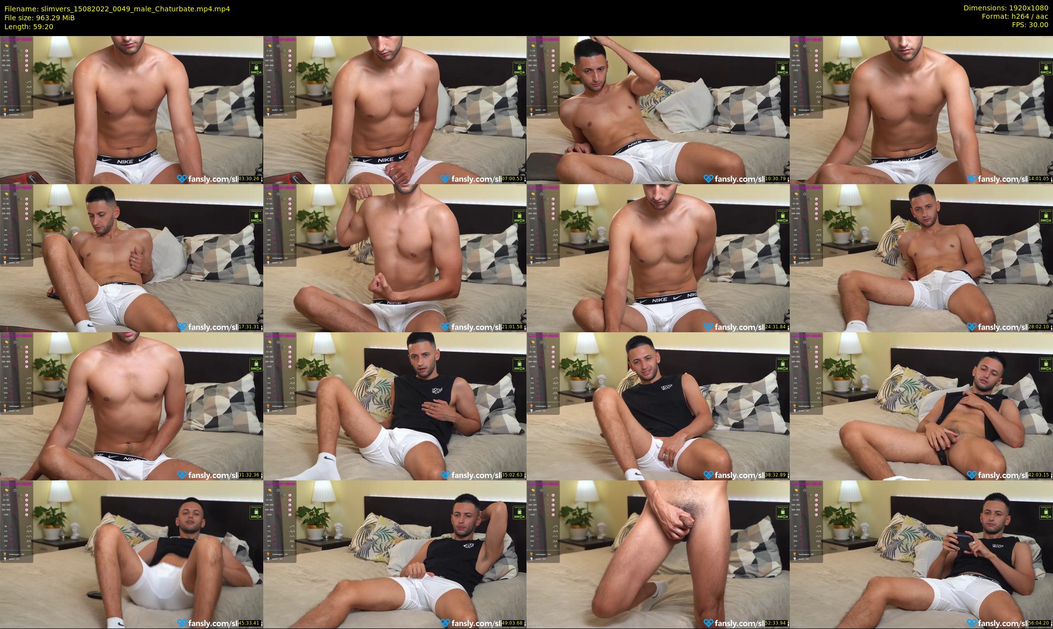 slimvers — 60 minute Chaturbate male cam show recording, 1080p, Aug 15, 2022