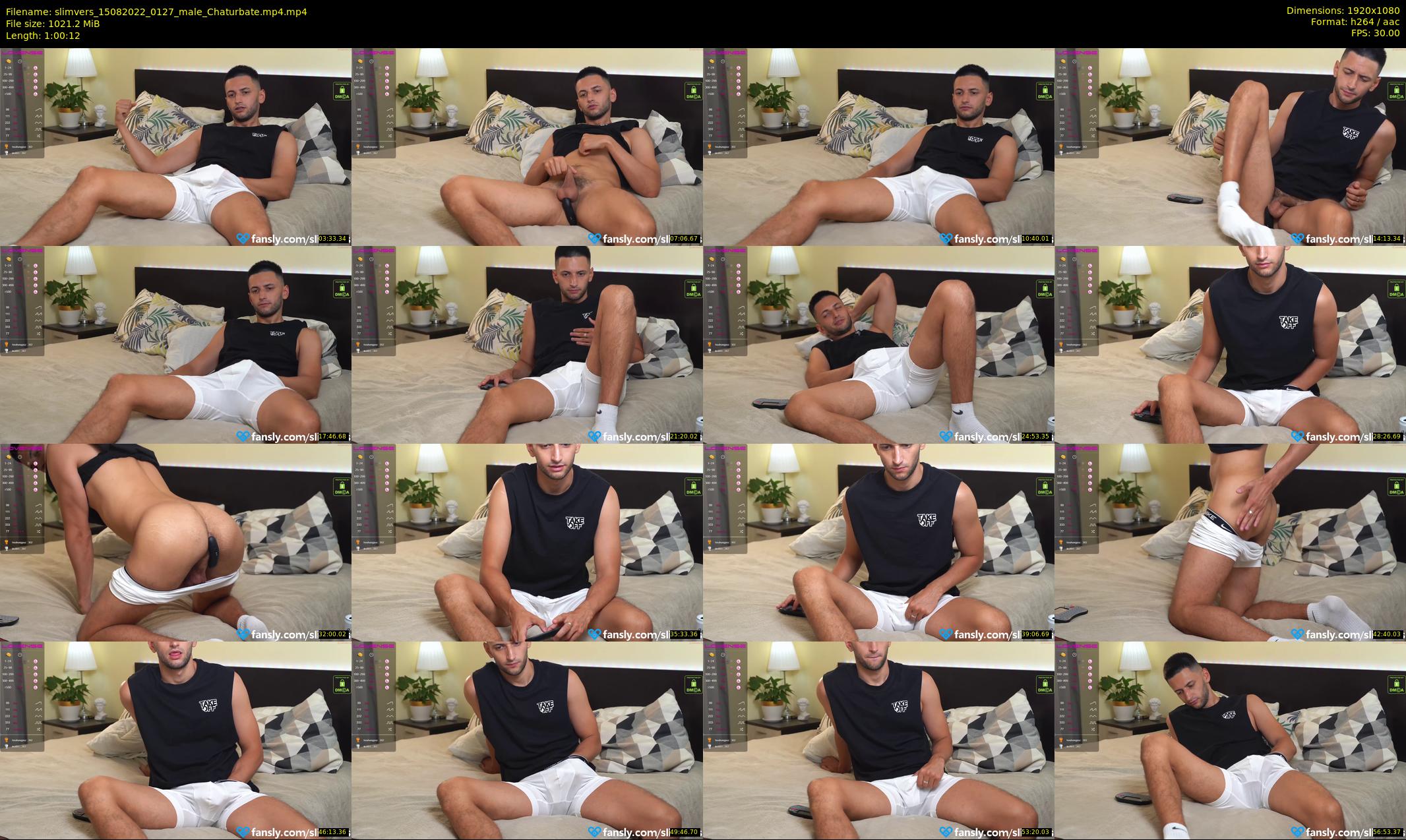 slimvers — 61 minute Chaturbate male cam show recording, 1080p, Aug 15, 2022