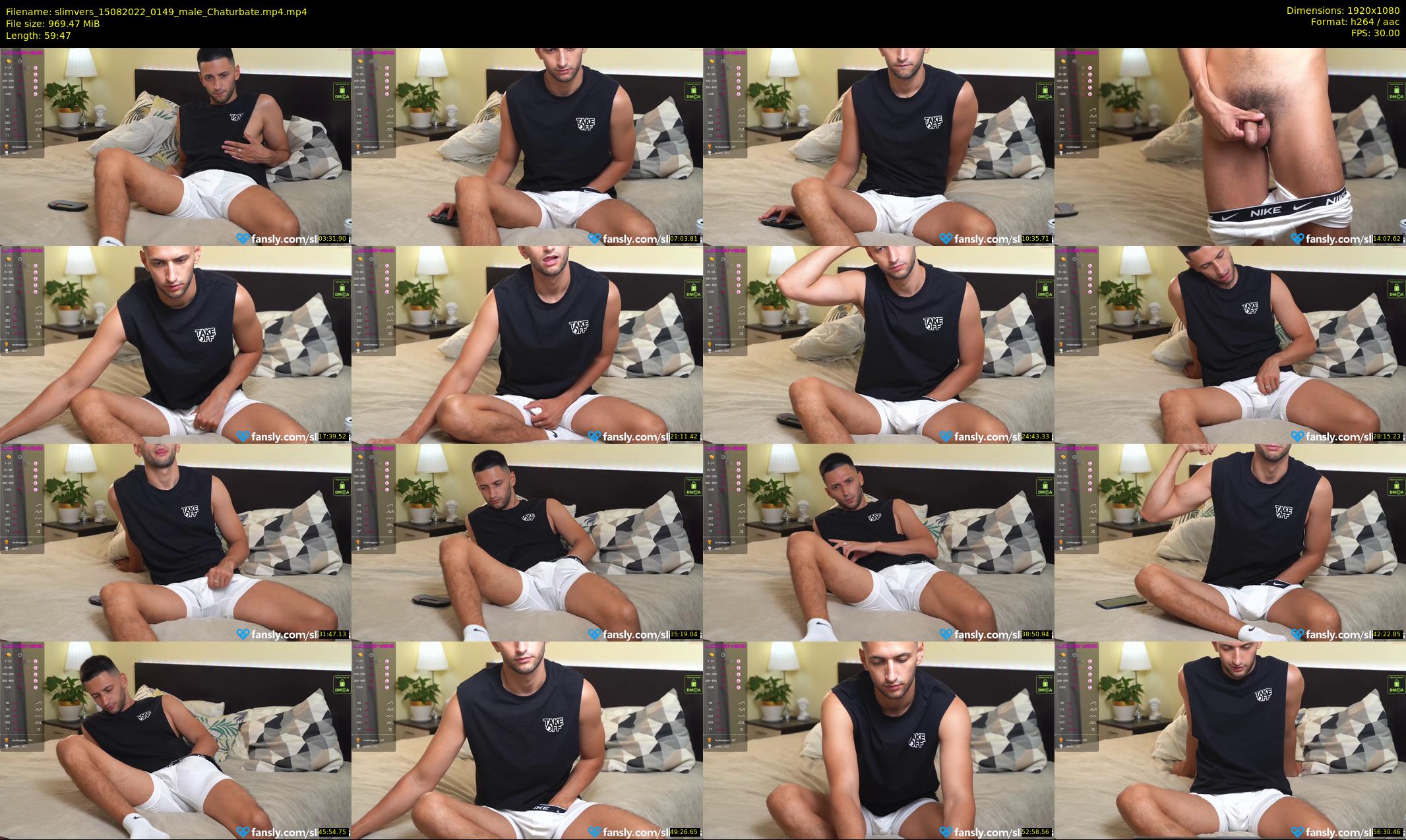 slimvers — 60 minute Chaturbate male cam show recording, 1080p, Aug 15, 2022