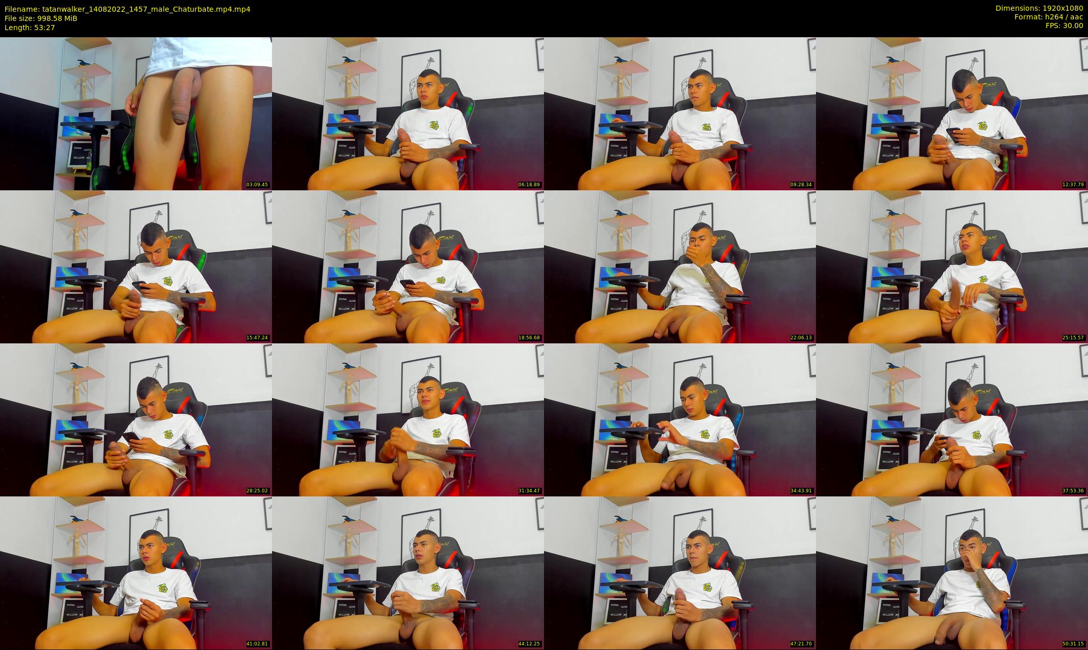 tatanwalker — 54 minute Chaturbate male cam show recording, 1080p, Aug 14, 2022