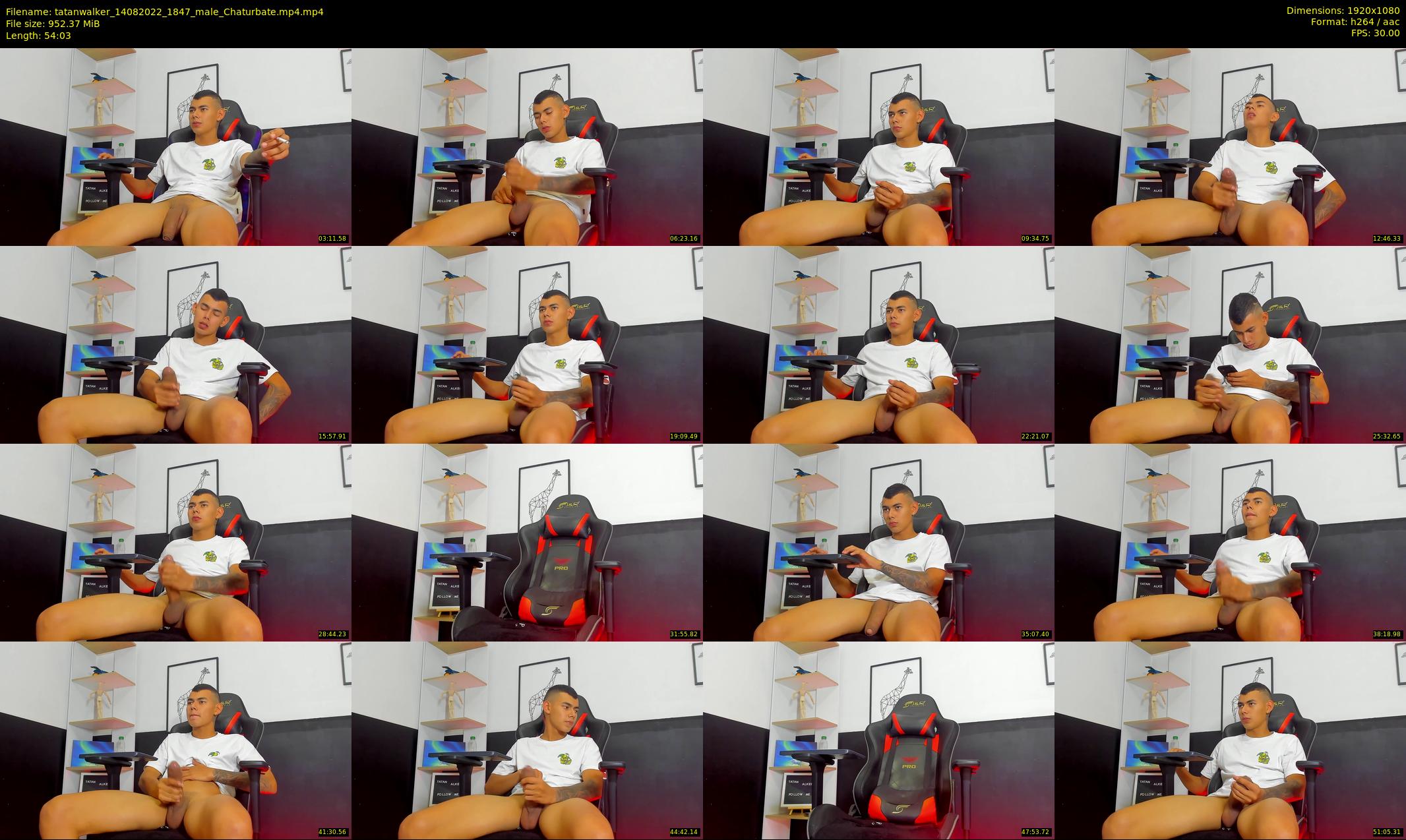 tatanwalker — 55 minute Chaturbate male cam show recording, 1080p, Aug 14, 2022