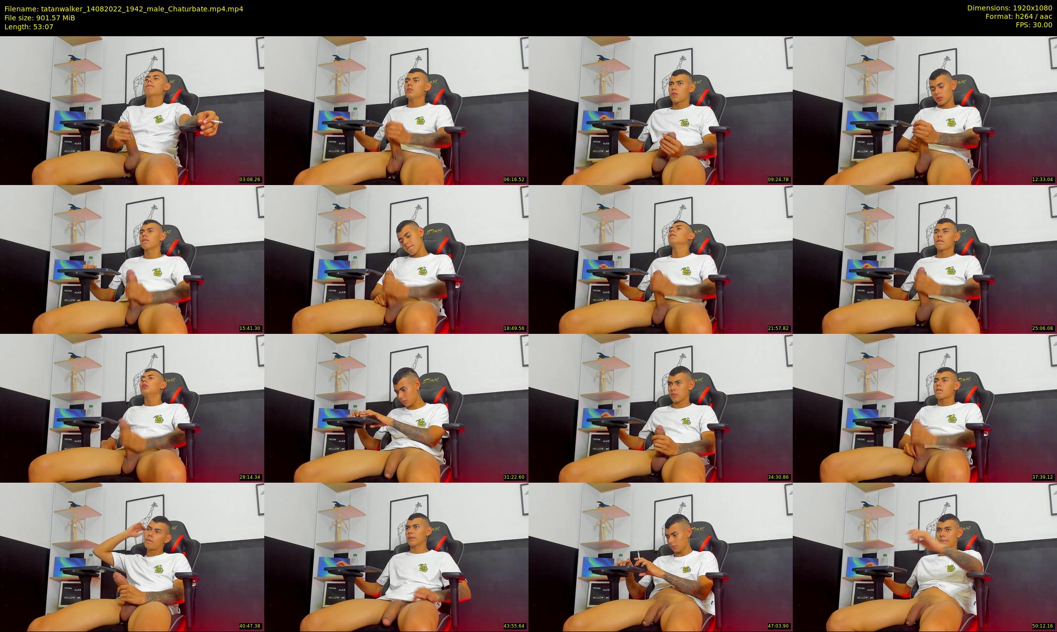 tatanwalker — 54 minute Chaturbate male cam show recording, 1080p, Aug 14, 2022