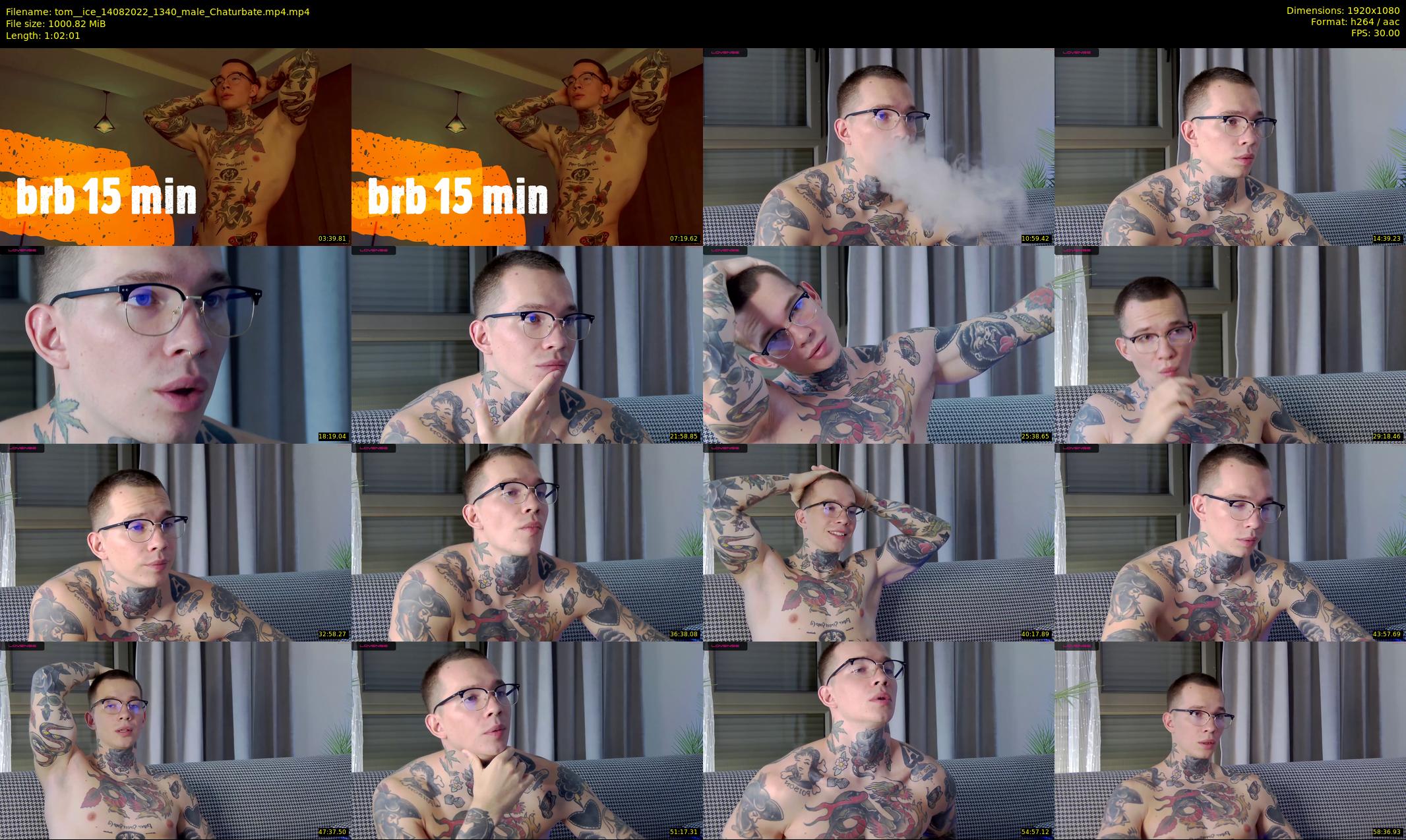 tom__ice — 63 minute Chaturbate male cam show recording, 1080p, Aug 14, 2022