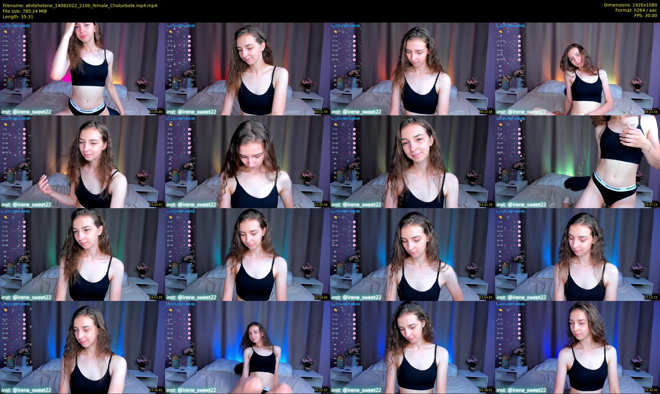 whitehelene — 36 minute Chaturbate female cam show recording, 1080p, Aug 14, 2022