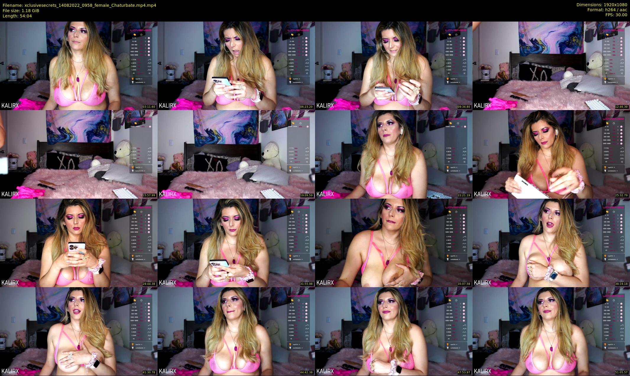 xclusivesecrets — 55 minute Chaturbate female cam show recording, 1080p, Aug 14, 2022