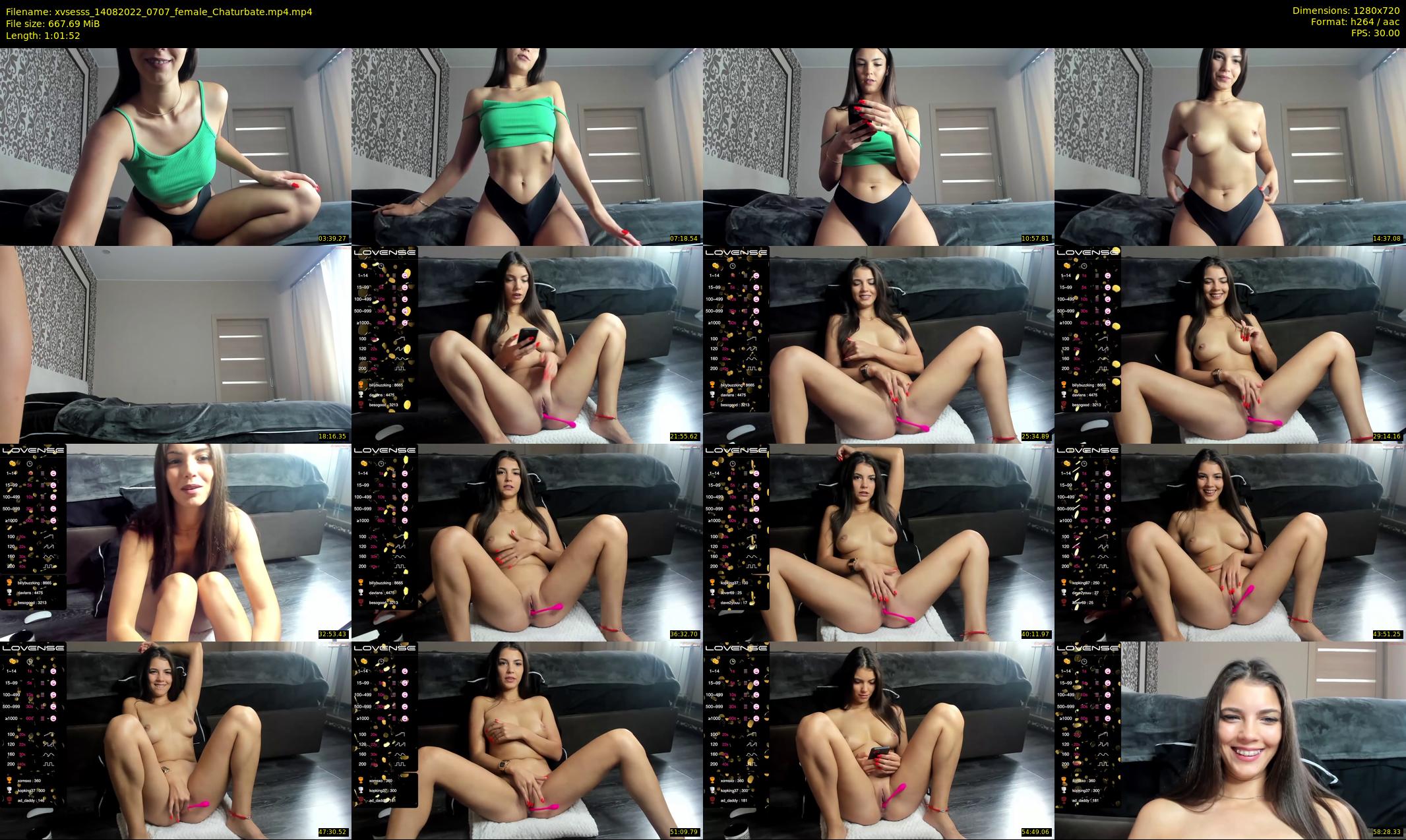 xvsesss — 62 minute Chaturbate female cam show recording, 720p, Aug 14, 2022