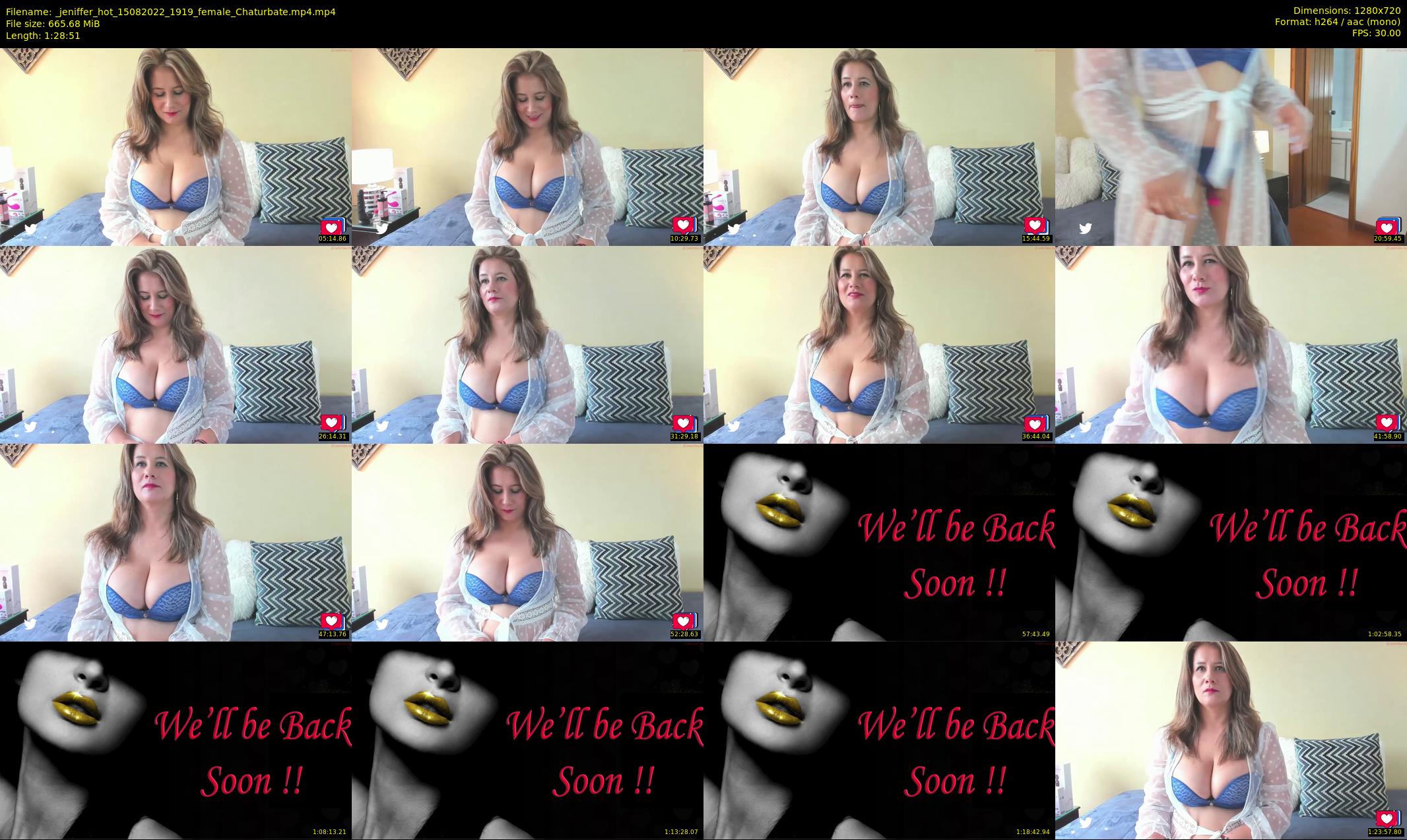_jeniffer_hot — 89 minute Chaturbate female cam show recording, 720p, Aug 15, 2022