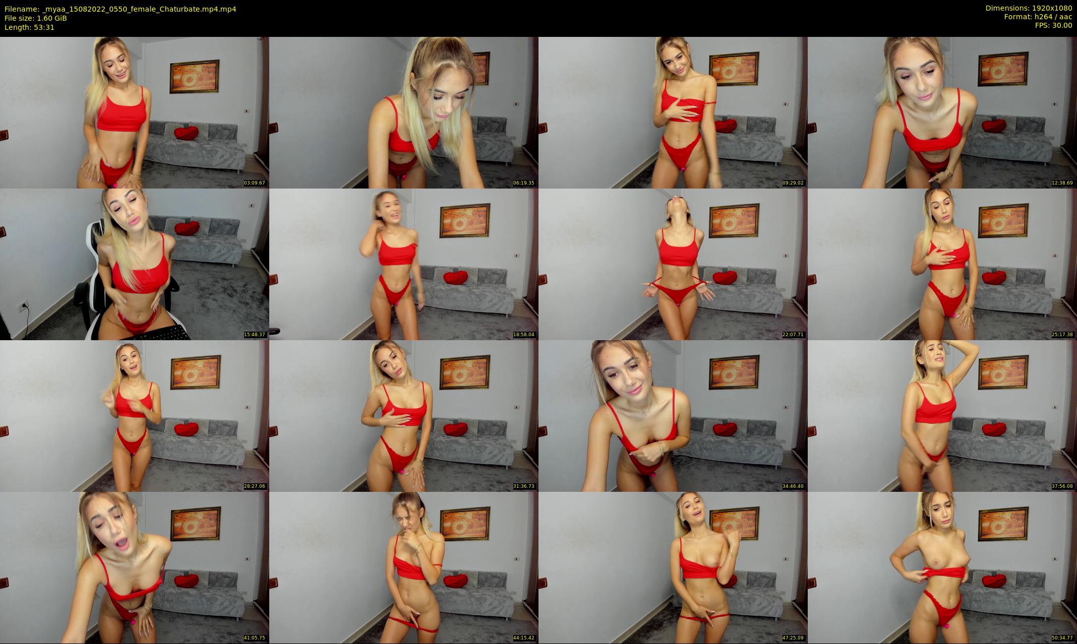 _myaa — 54 minute Chaturbate female cam show recording, 1080p, Aug 15, 2022