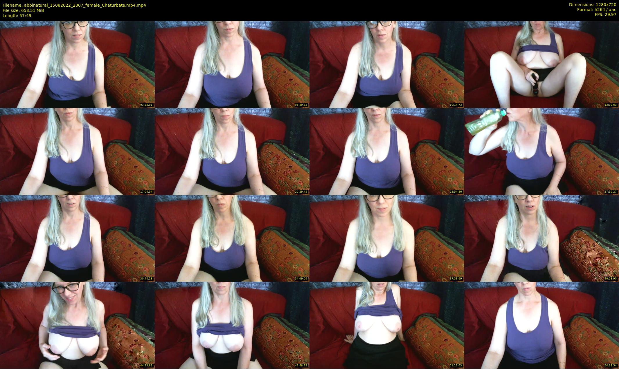 abbinatural — 58 minute Chaturbate female cam show recording, 720p, Aug 15, 2022