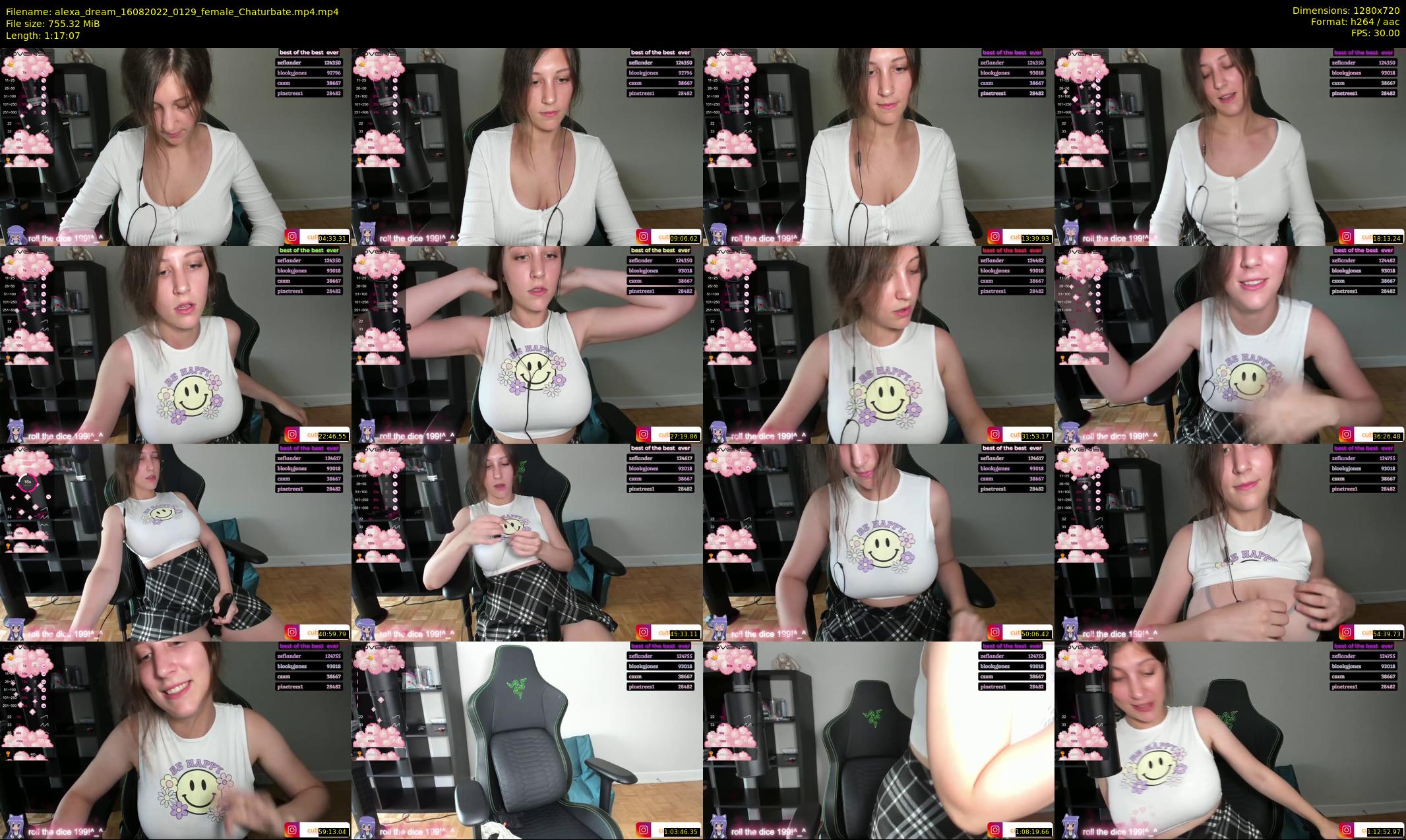 alexa_dream — 78 minute Chaturbate female cam show recording, 720p, Aug 16, 2022