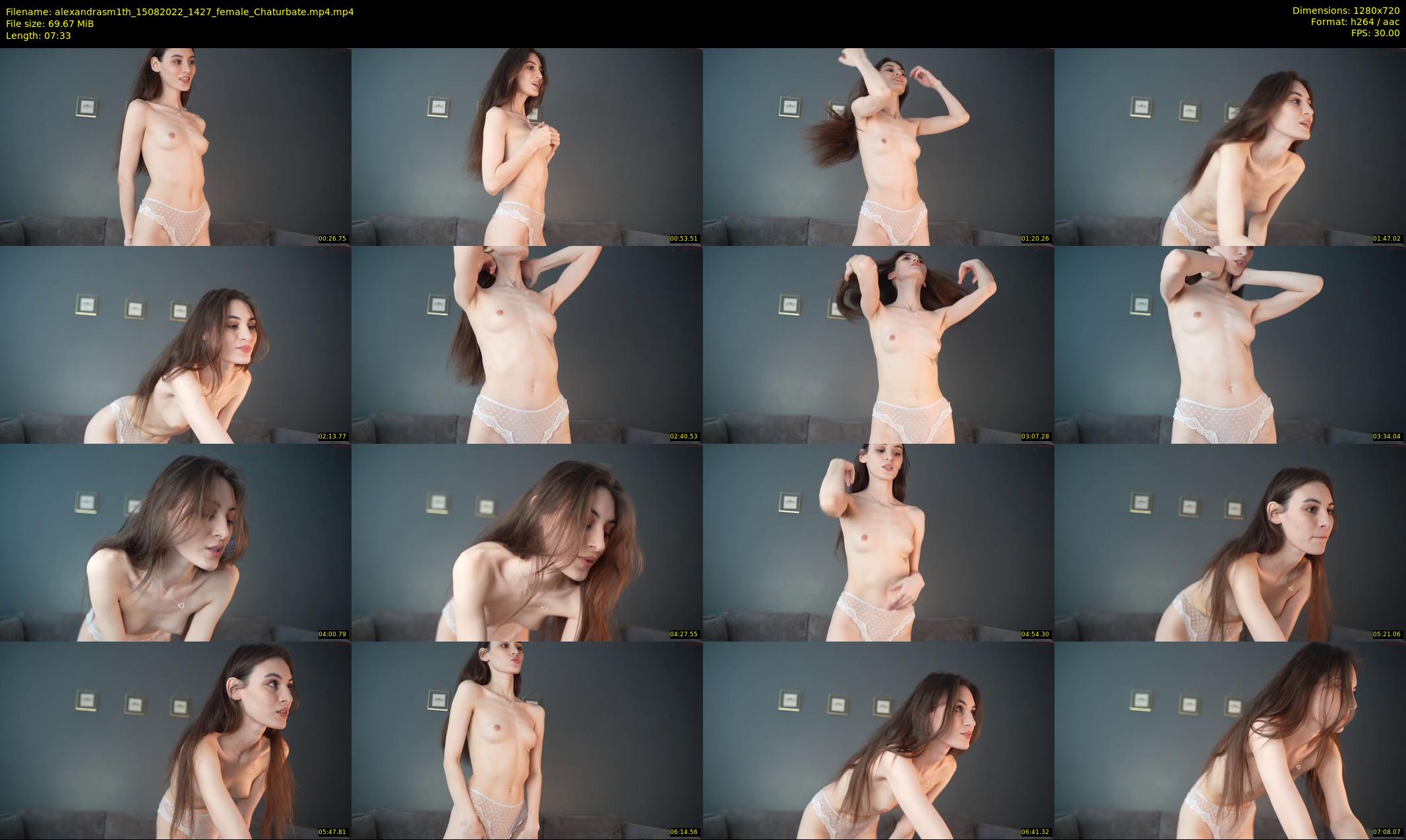alexandrasm1th — 8 minute Chaturbate female cam show recording, 720p, Aug 15, 2022