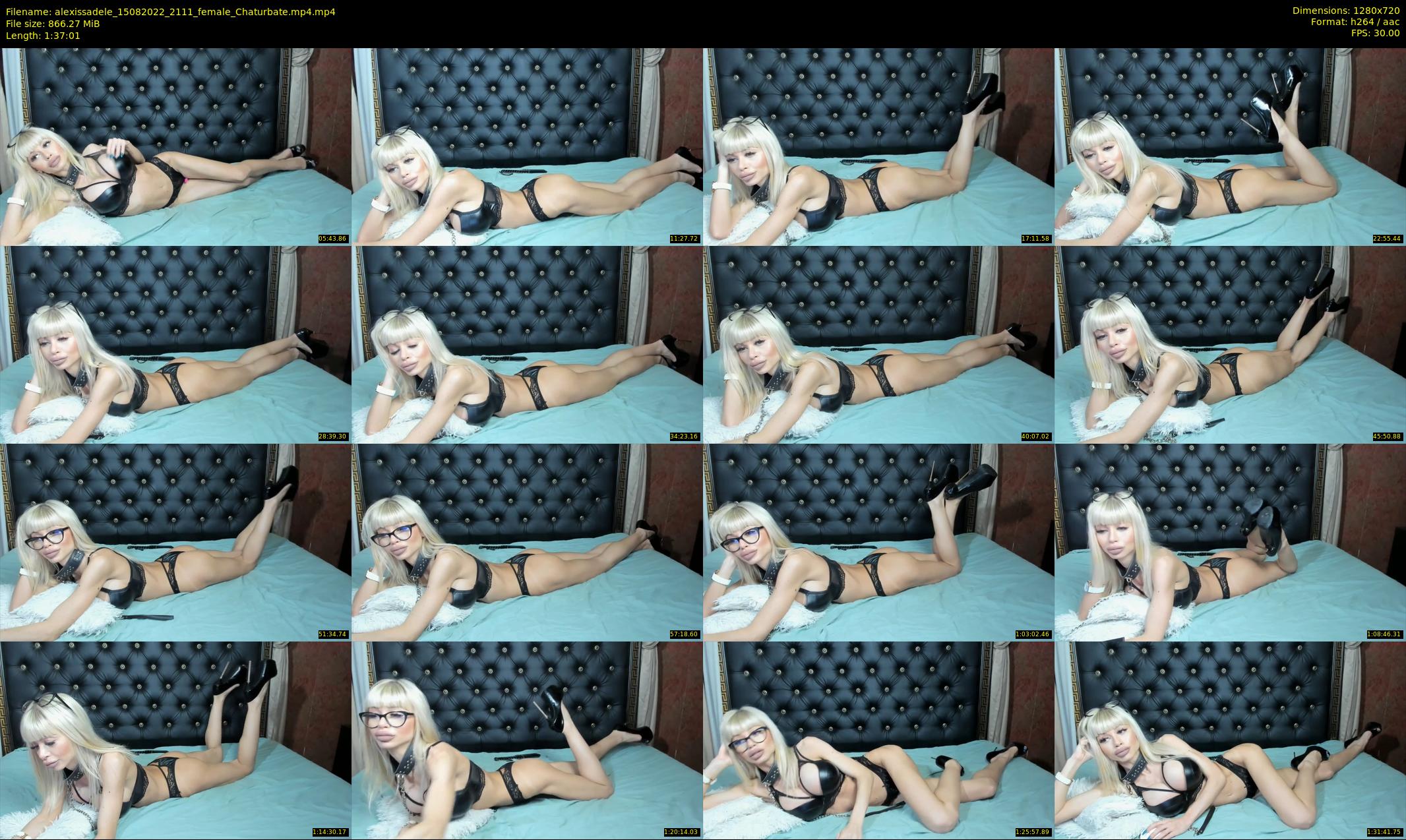 alexissadele — 98 minute Chaturbate female cam show recording, 720p, Aug 15, 2022