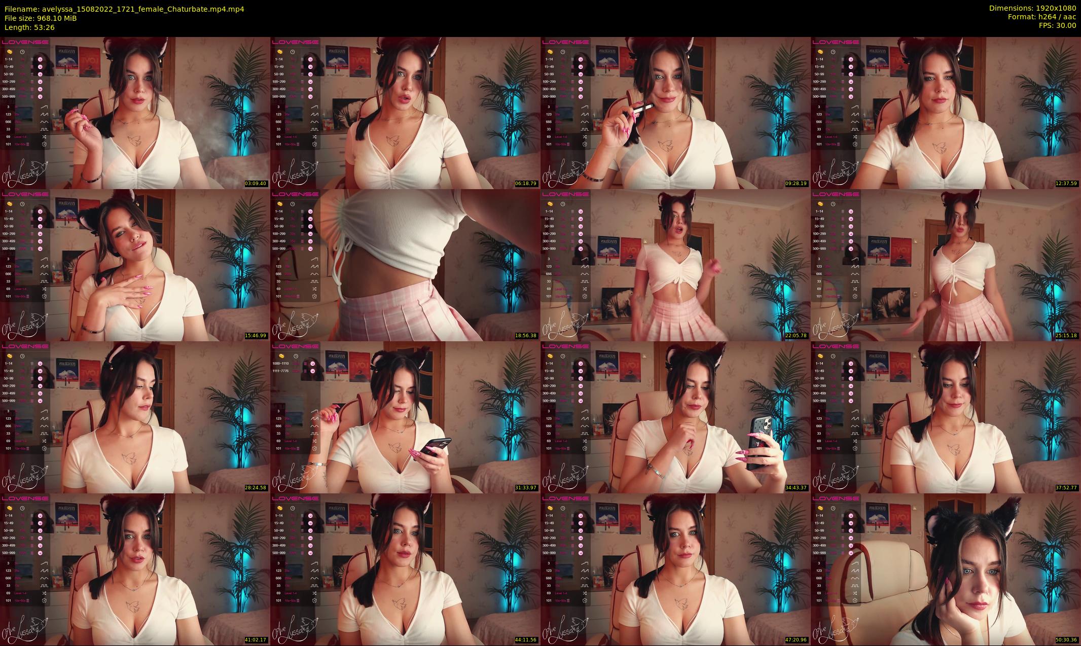avelyssa — 54 minute Chaturbate female cam show recording, 1080p, Aug 15, 2022