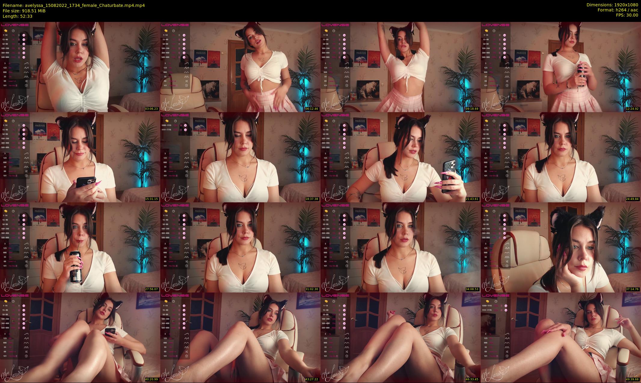 avelyssa — 53 minute Chaturbate female cam show recording, 1080p, Aug 15, 2022
