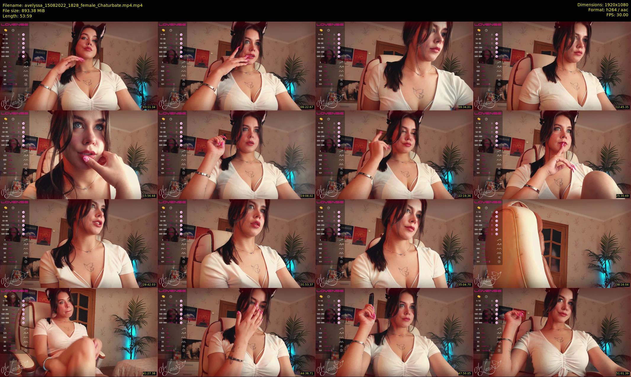 avelyssa — 54 minute Chaturbate female cam show recording, 1080p, Aug 15, 2022