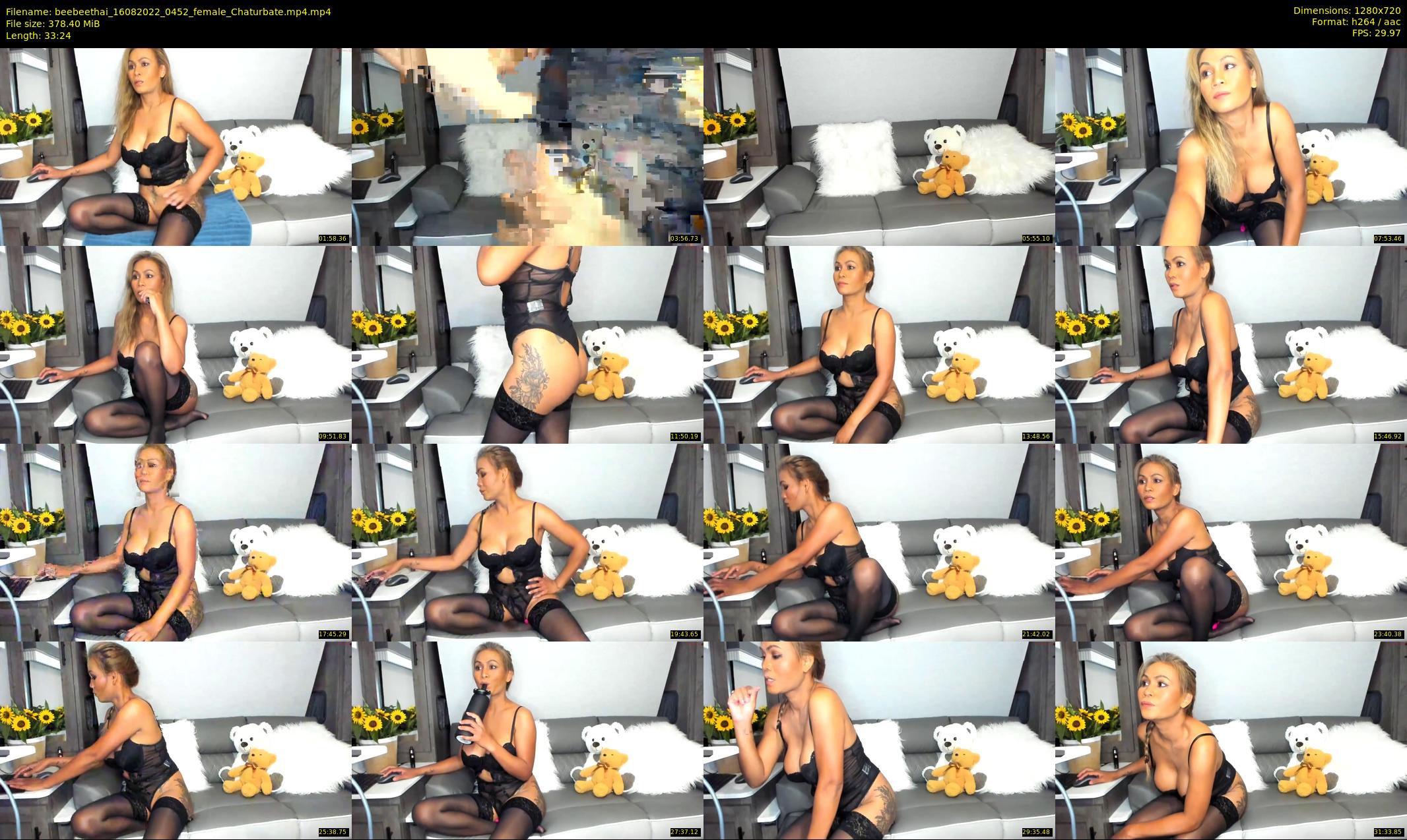 beebeethai — 34 minute Chaturbate female cam show recording, 720p, Aug 16, 2022