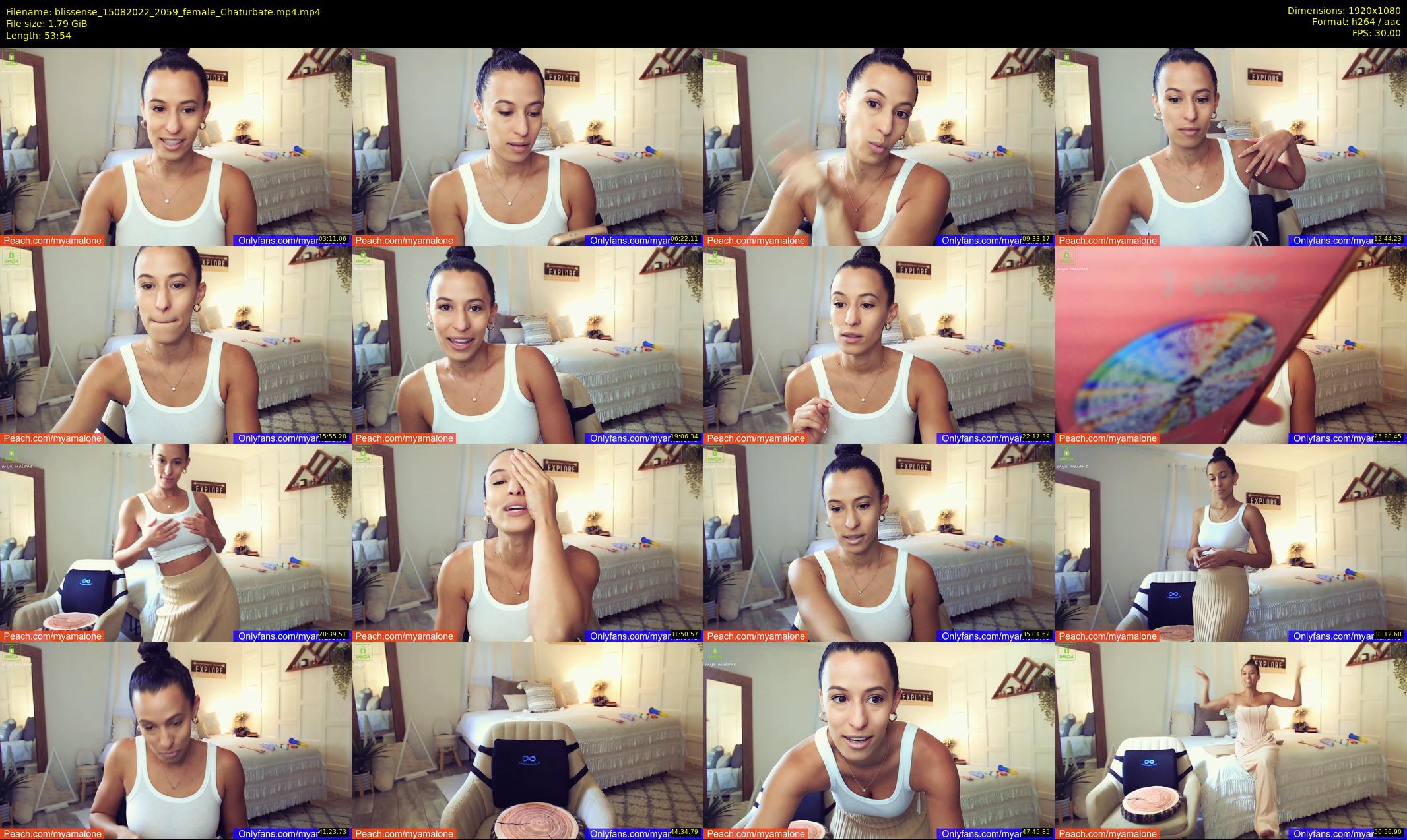 blissense — 54 minute Chaturbate female cam show recording, 1080p, Aug 15, 2022
