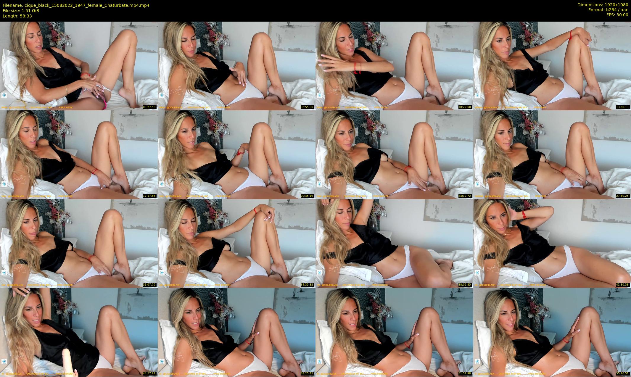 cique_black — 59 minute Chaturbate female cam show recording, 1080p, Aug 15, 2022