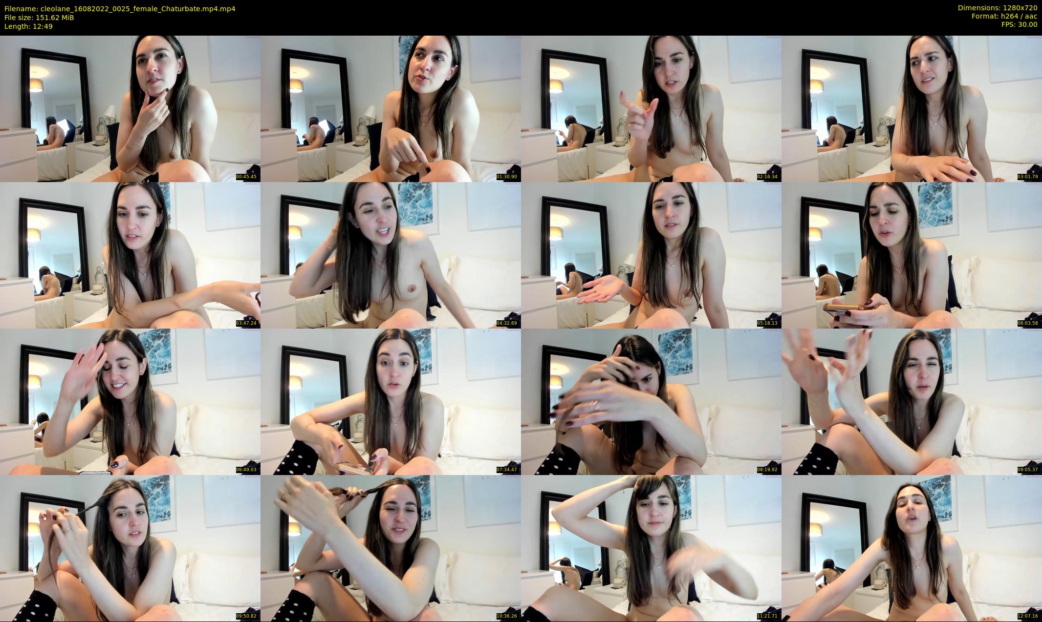 cleolane — 13 minute Chaturbate female cam show recording, 720p, Aug 16, 2022