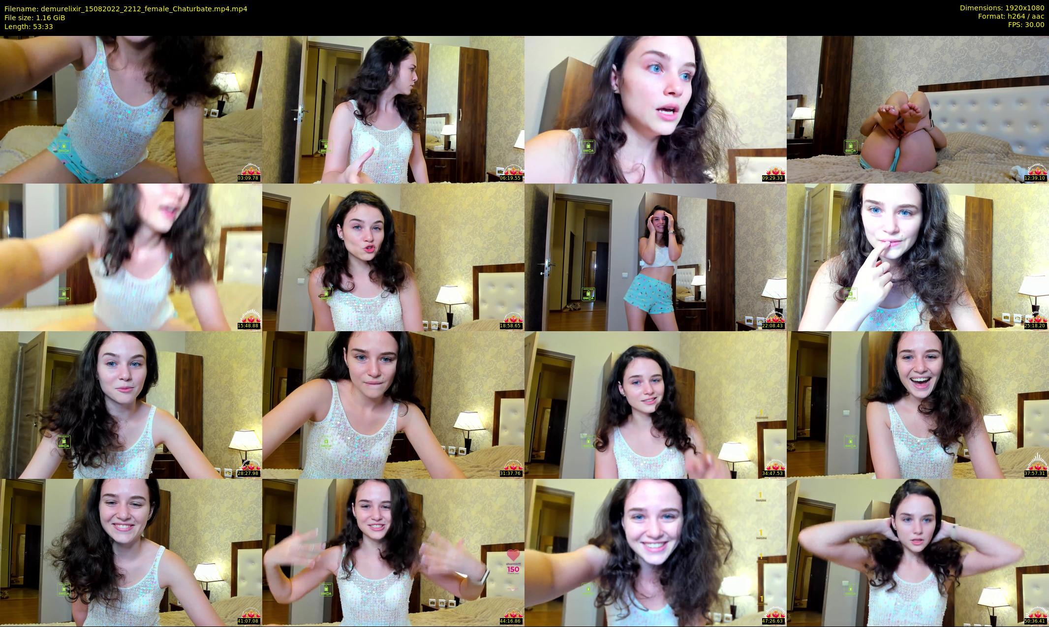 demurelixir — 54 minute Chaturbate female cam show recording, 1080p, Aug 15, 2022