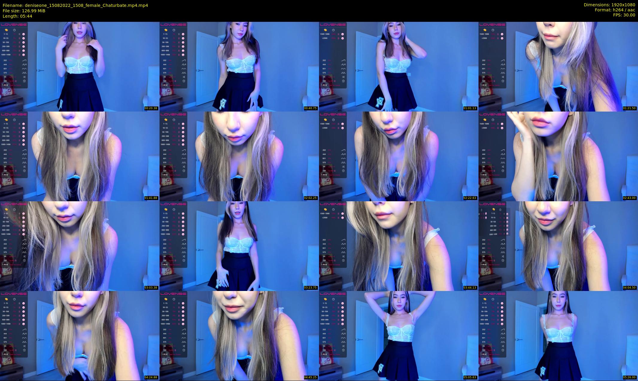deniseone — 6 minute Chaturbate female cam show recording, 1080p, Aug 15, 2022