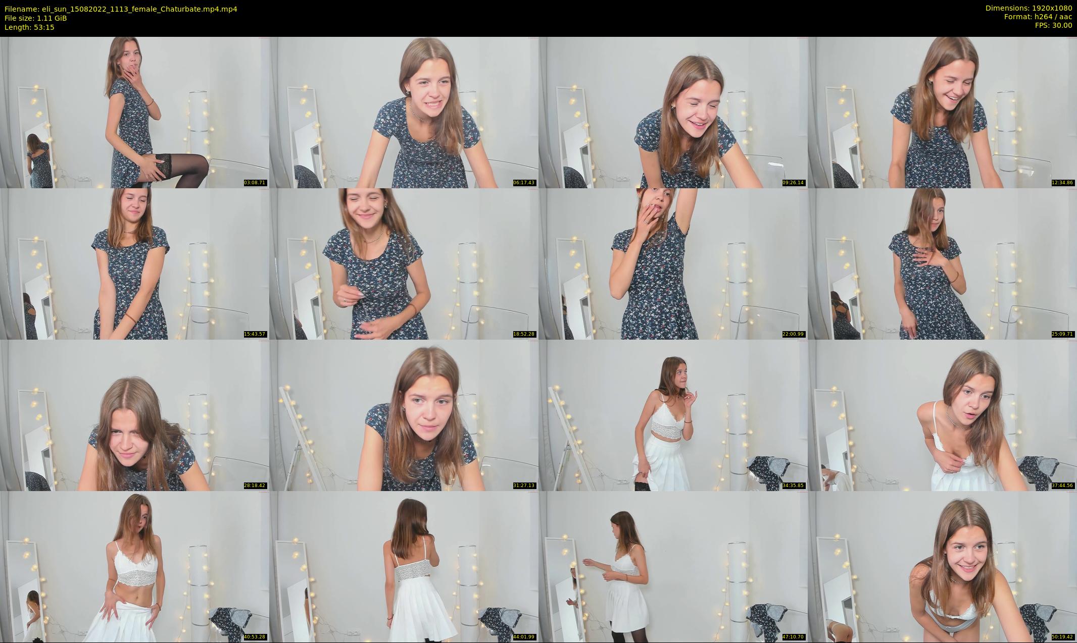 eli_sun — 54 minute Chaturbate female cam show recording, 1080p, Aug 15, 2022